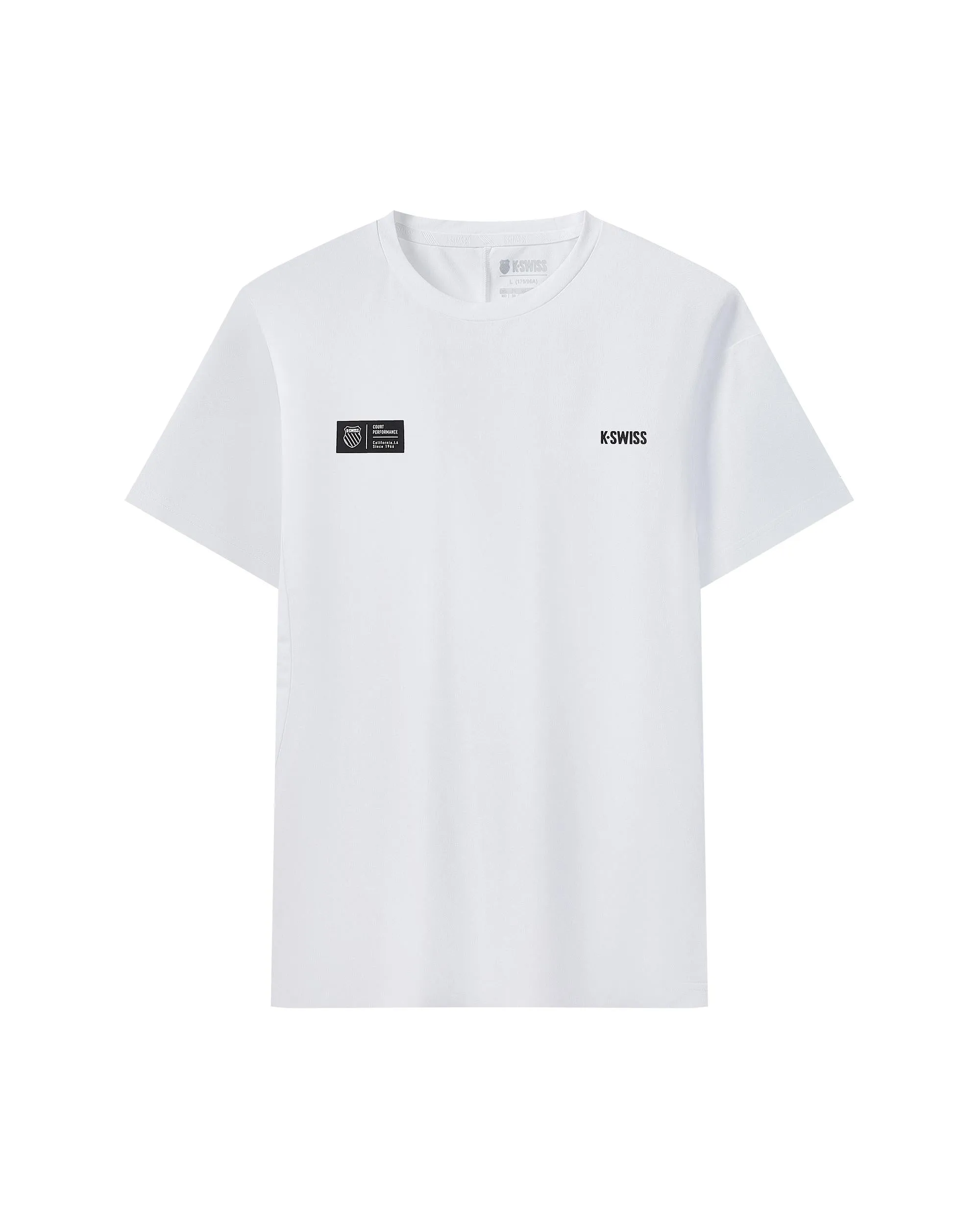1010032-101 | MEN'S K-SWISS LOGO T-SHIRT | WHITE/WHITE