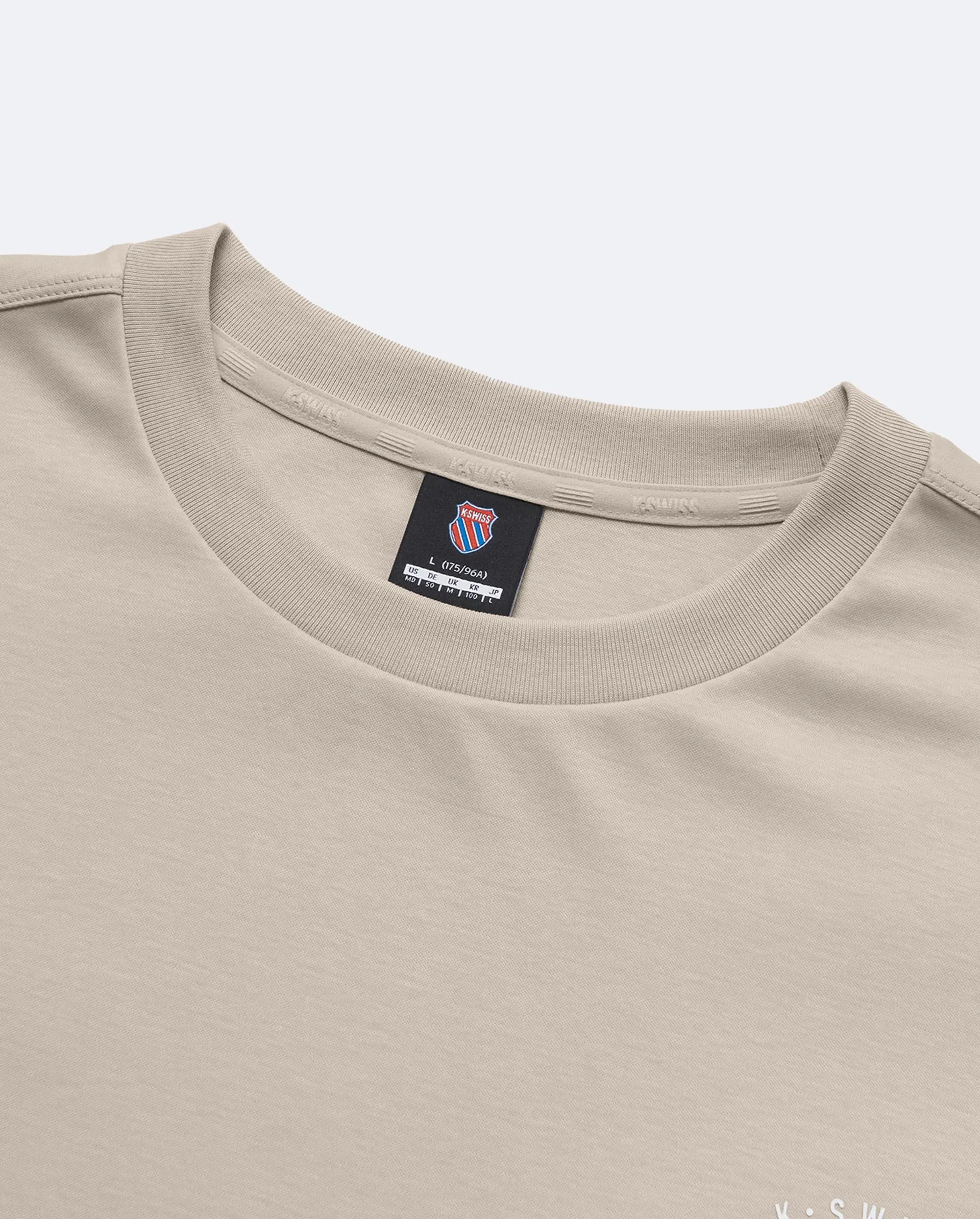 1010309-089 | MEN'S K-SWISS CALIFORNIA LOGO COTTON T-SHIRT | GRAY/ASST