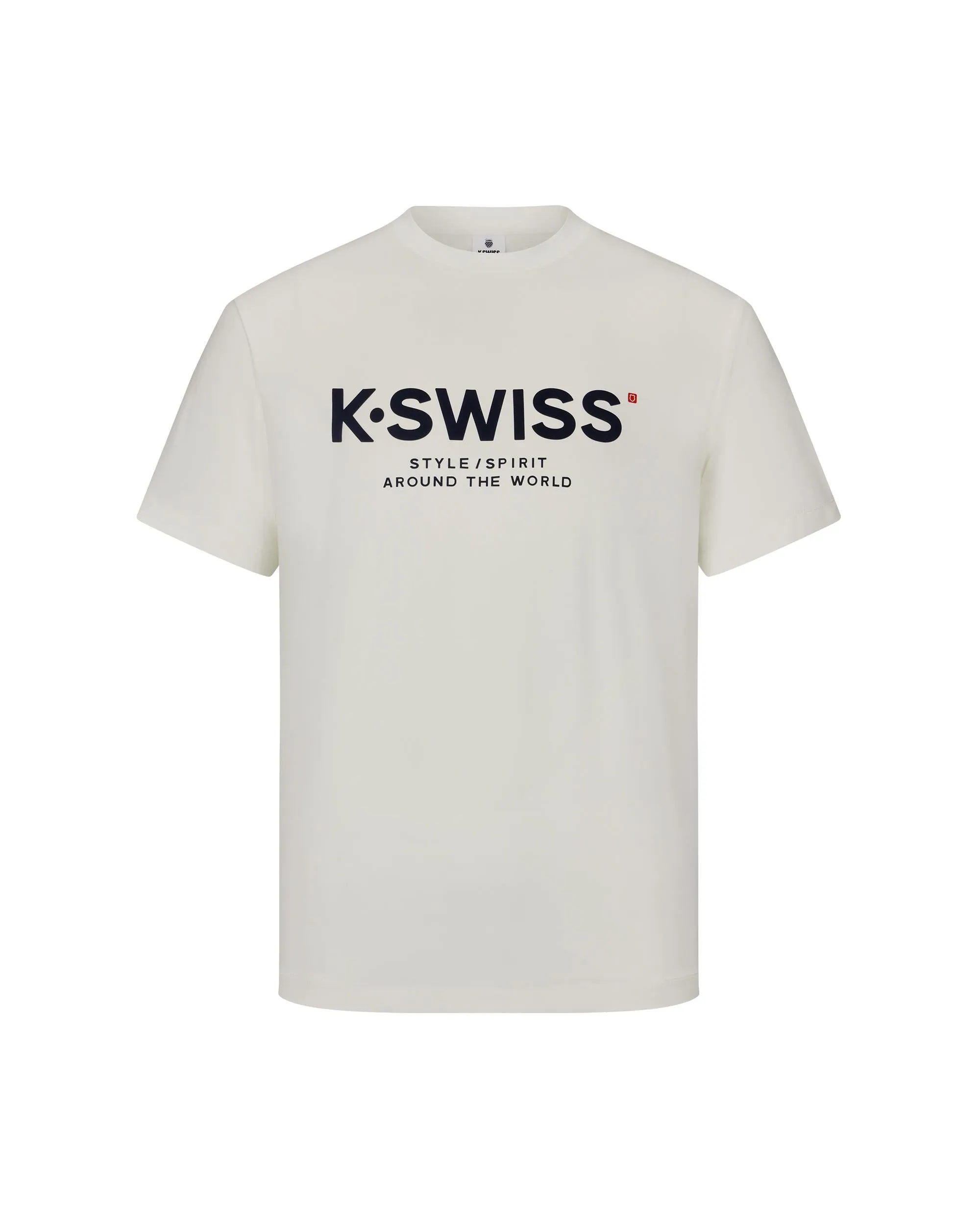 1010762-115 | MEN'S K-SWISS LOGO SHORT SLEEVES T-SHIRT | WHITE/SPECIAL