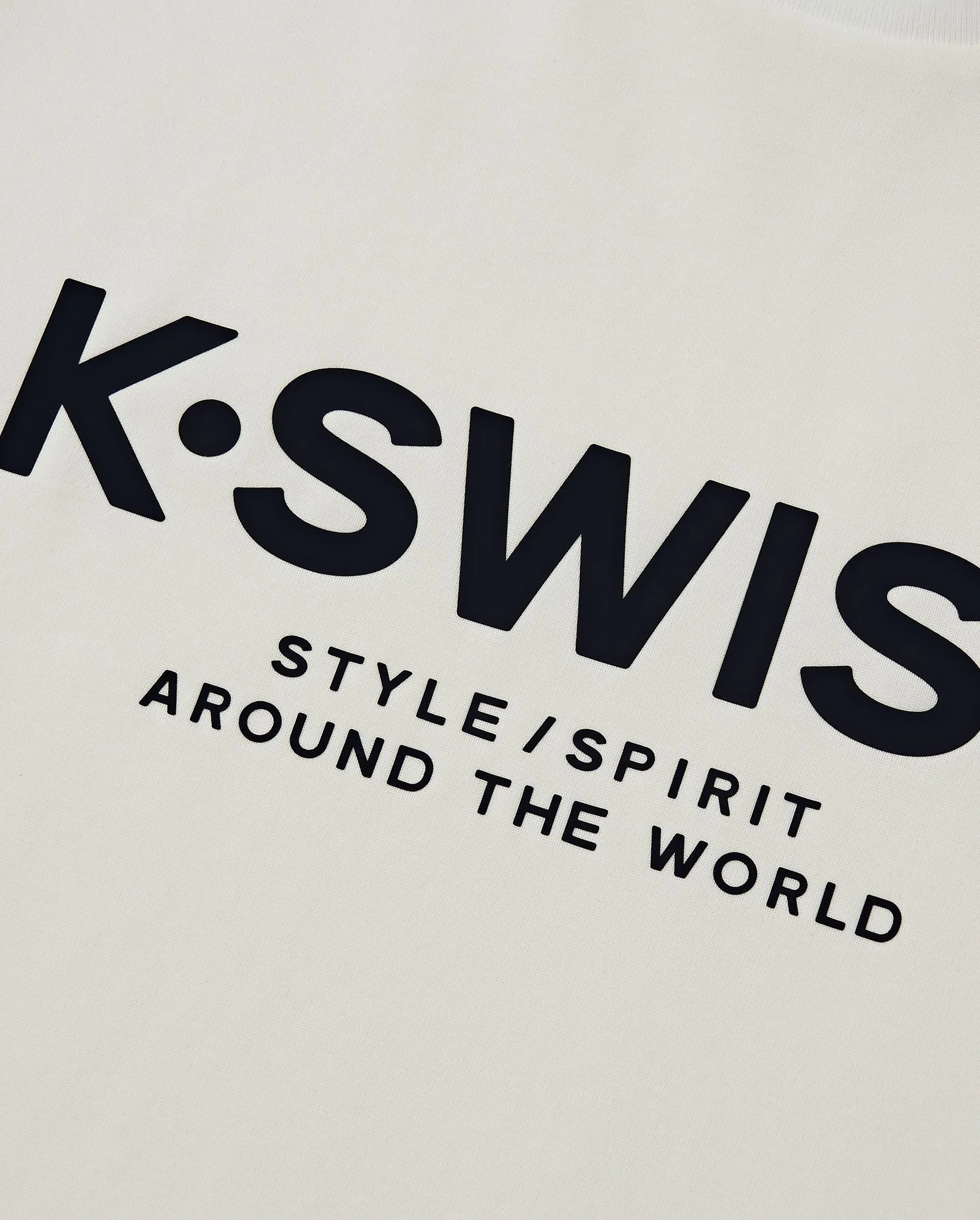 1010762-115 | MEN'S K-SWISS LOGO SHORT SLEEVES T-SHIRT | WHITE/SPECIAL