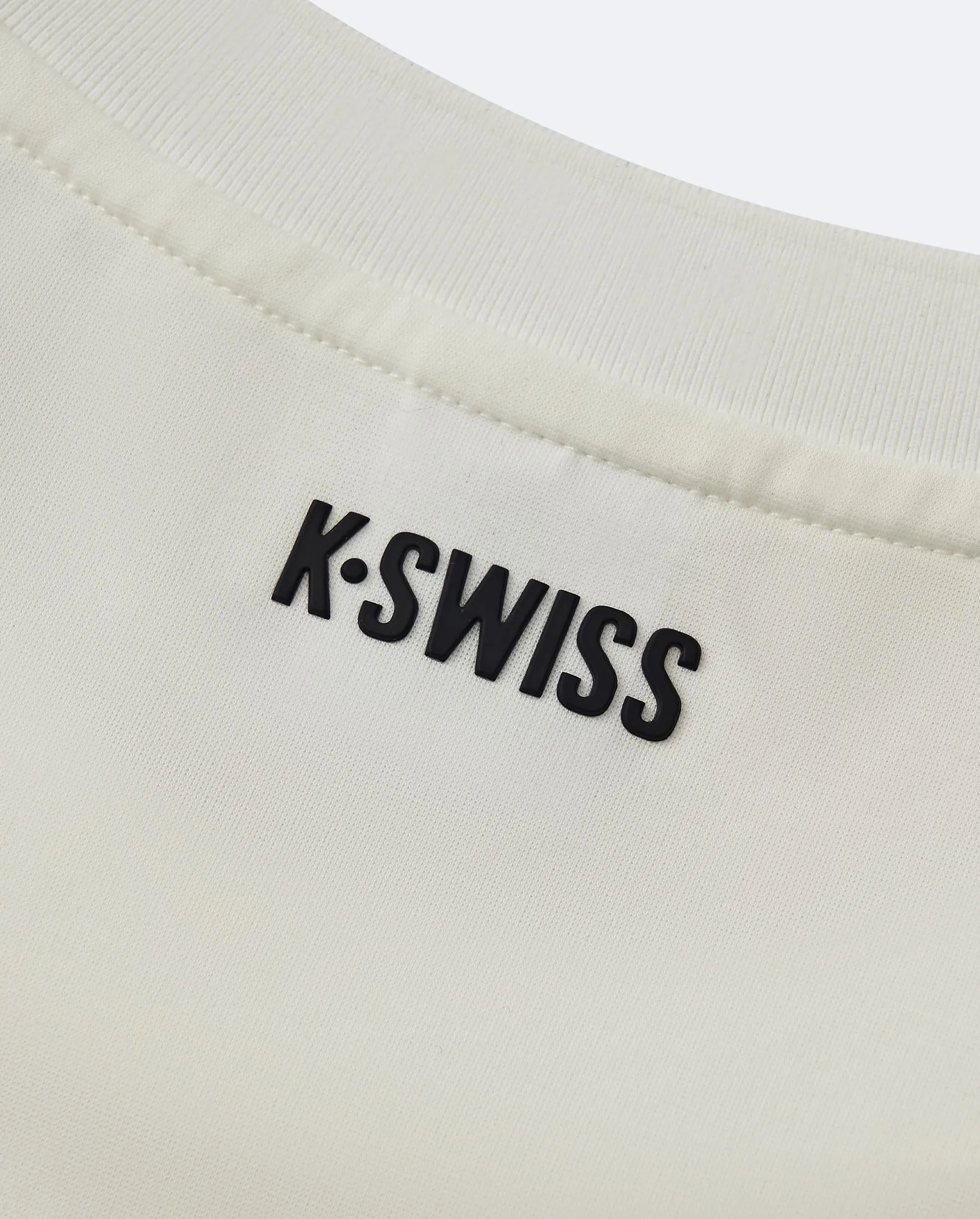 1010762-115 | MEN'S K-SWISS LOGO SHORT SLEEVES T-SHIRT | WHITE/SPECIAL