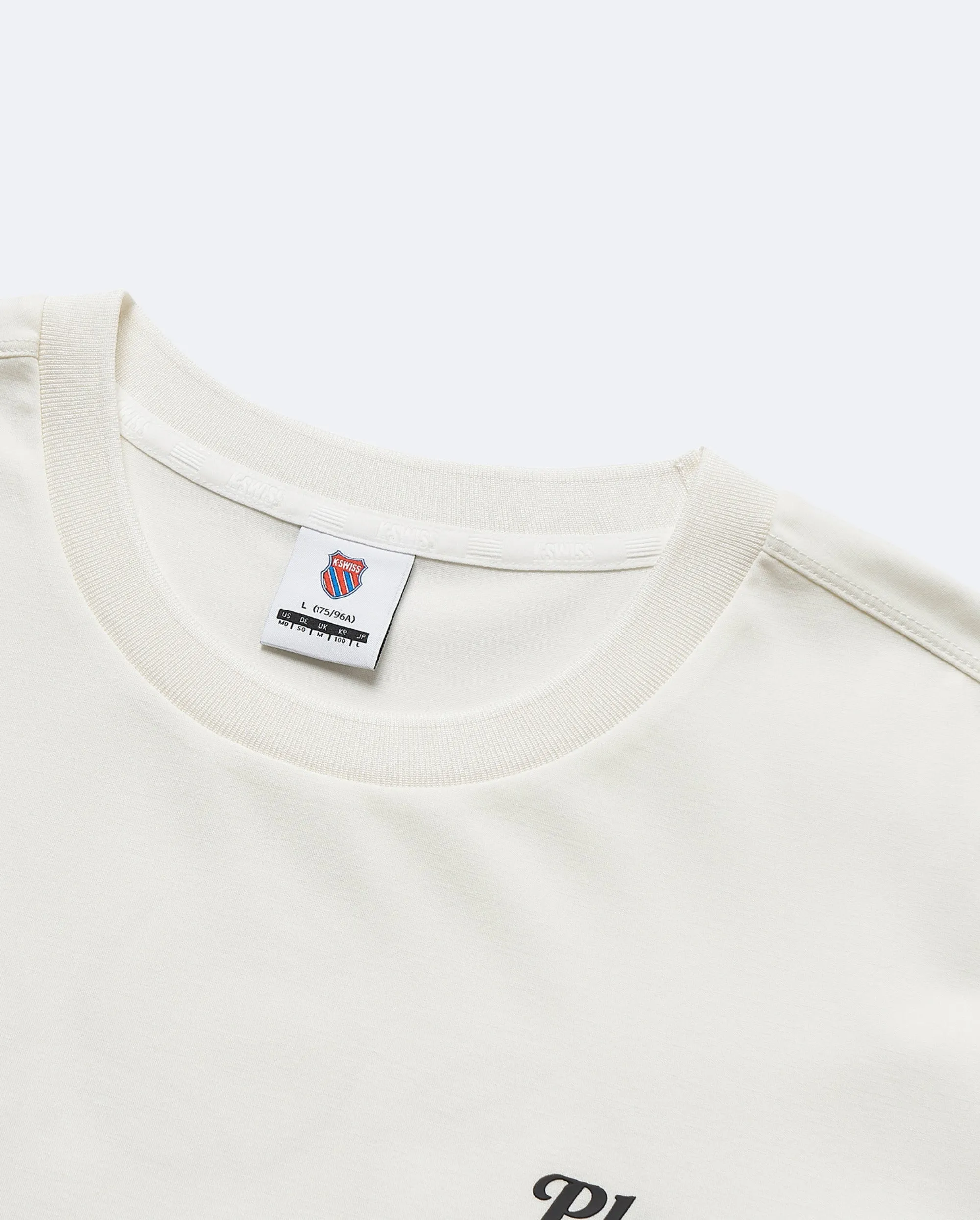 109878-115 | MEN'S K-SWISS TENNIS CLUB LOGO T-SHIRT | WHITE/SPECIAL