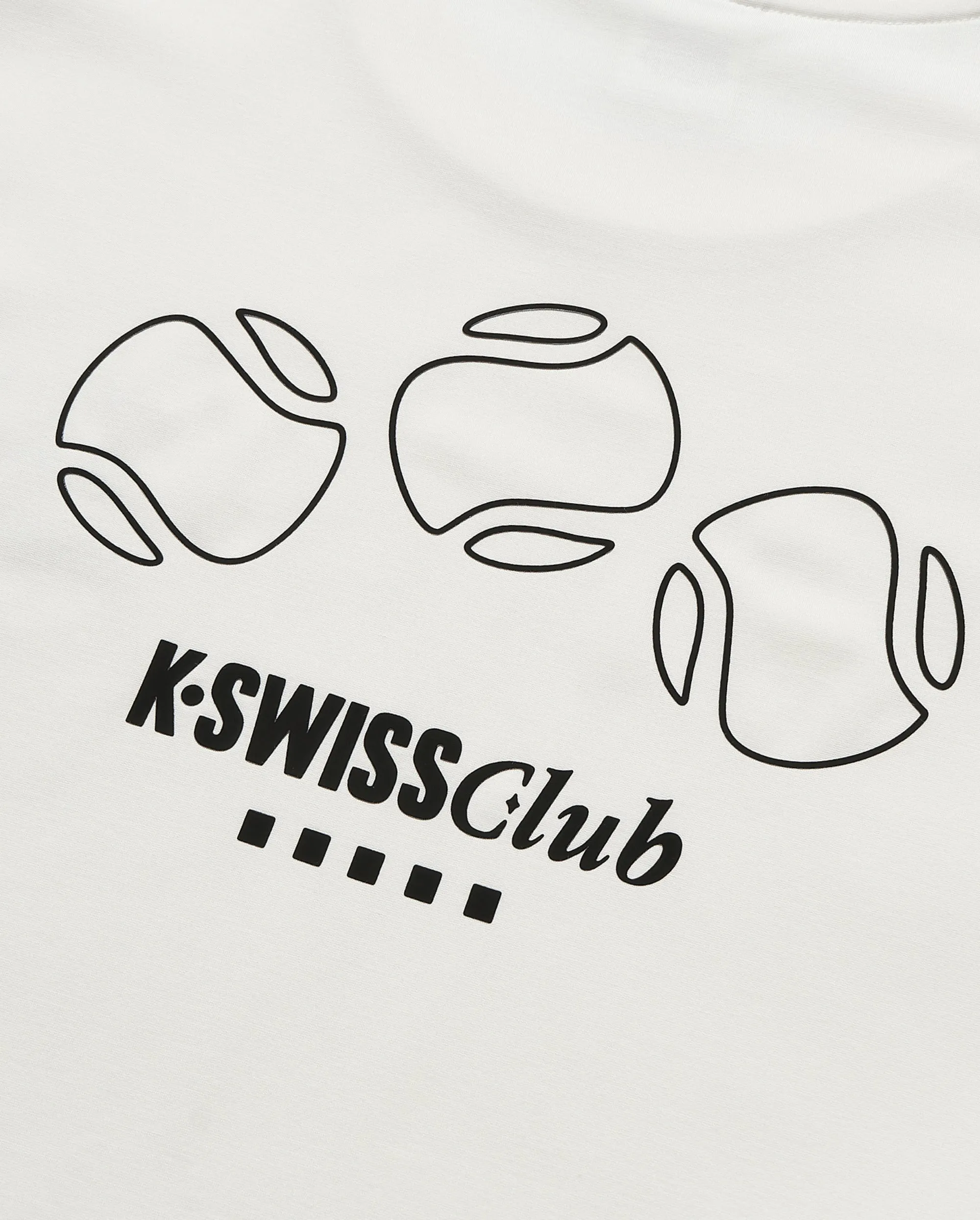 109878-115 | MEN'S K-SWISS TENNIS CLUB LOGO T-SHIRT | WHITE/SPECIAL
