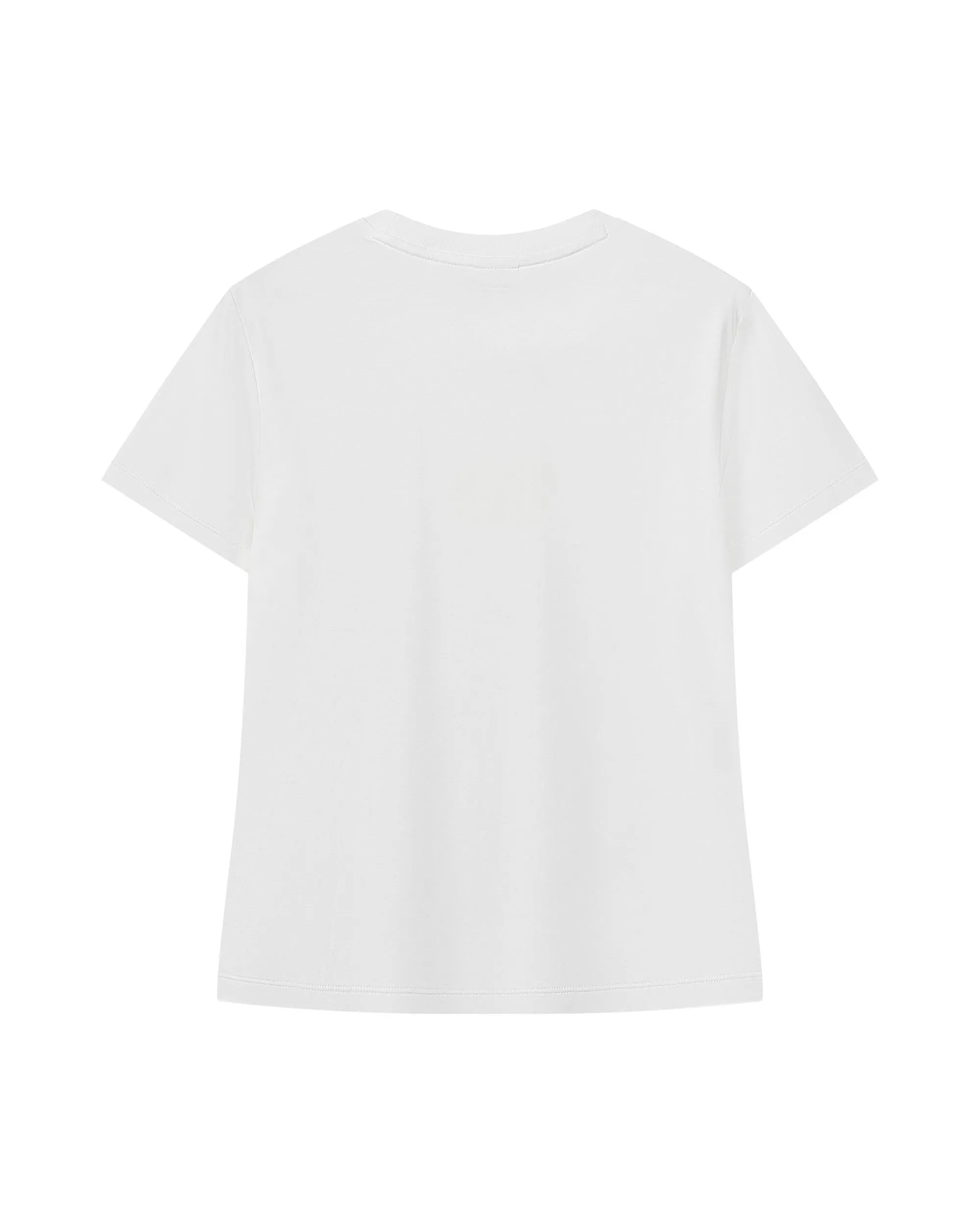 199947-115 | WOMEN'S K-SWISS TENNIS CLUB LOGO COTTON T-SHIRT | WHITE/SPECIAL