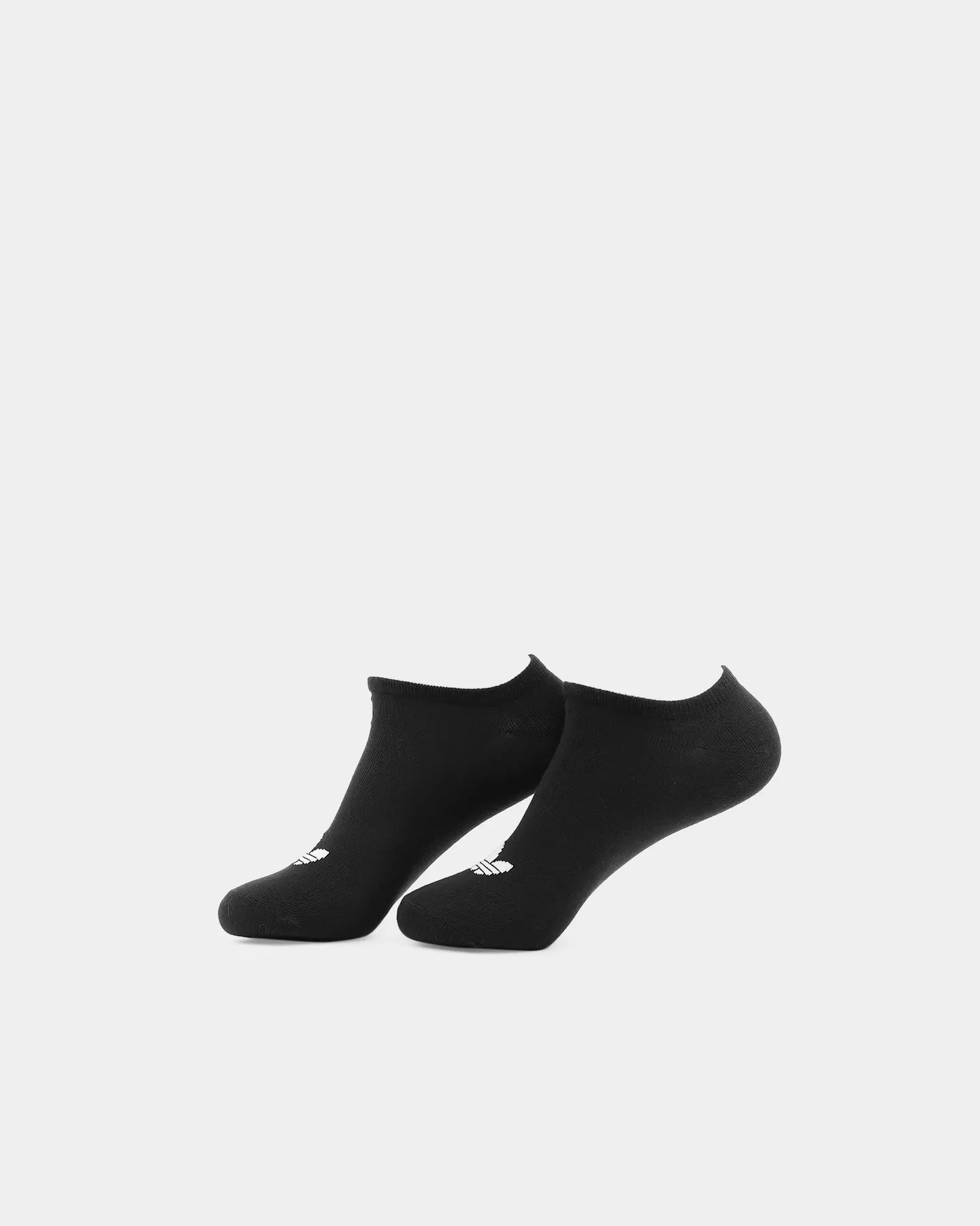 Adidas Trefoil Liner Socks 3 Pack  Black/Black/White