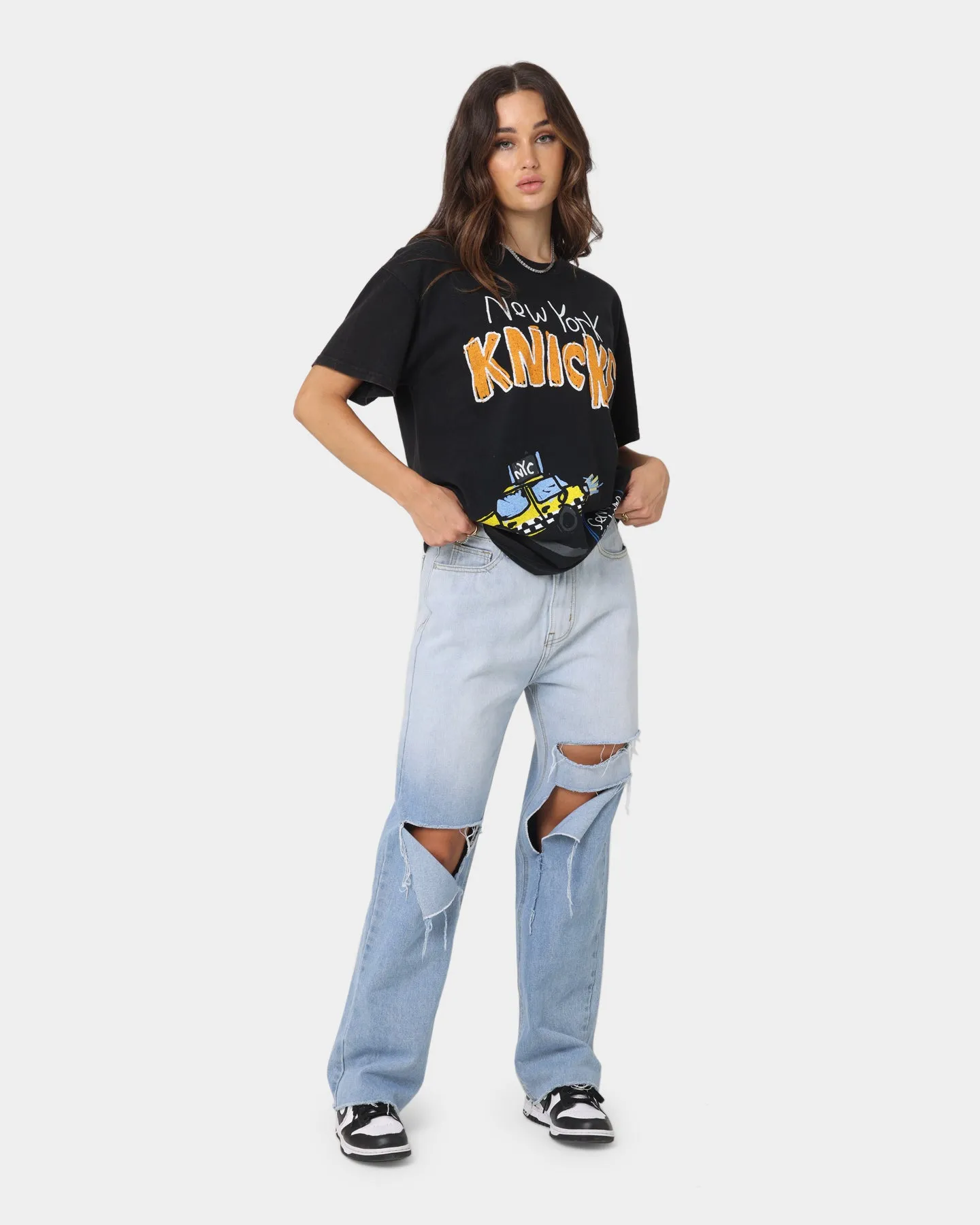 After School Special New York Knicks T-Shirt Black Wash