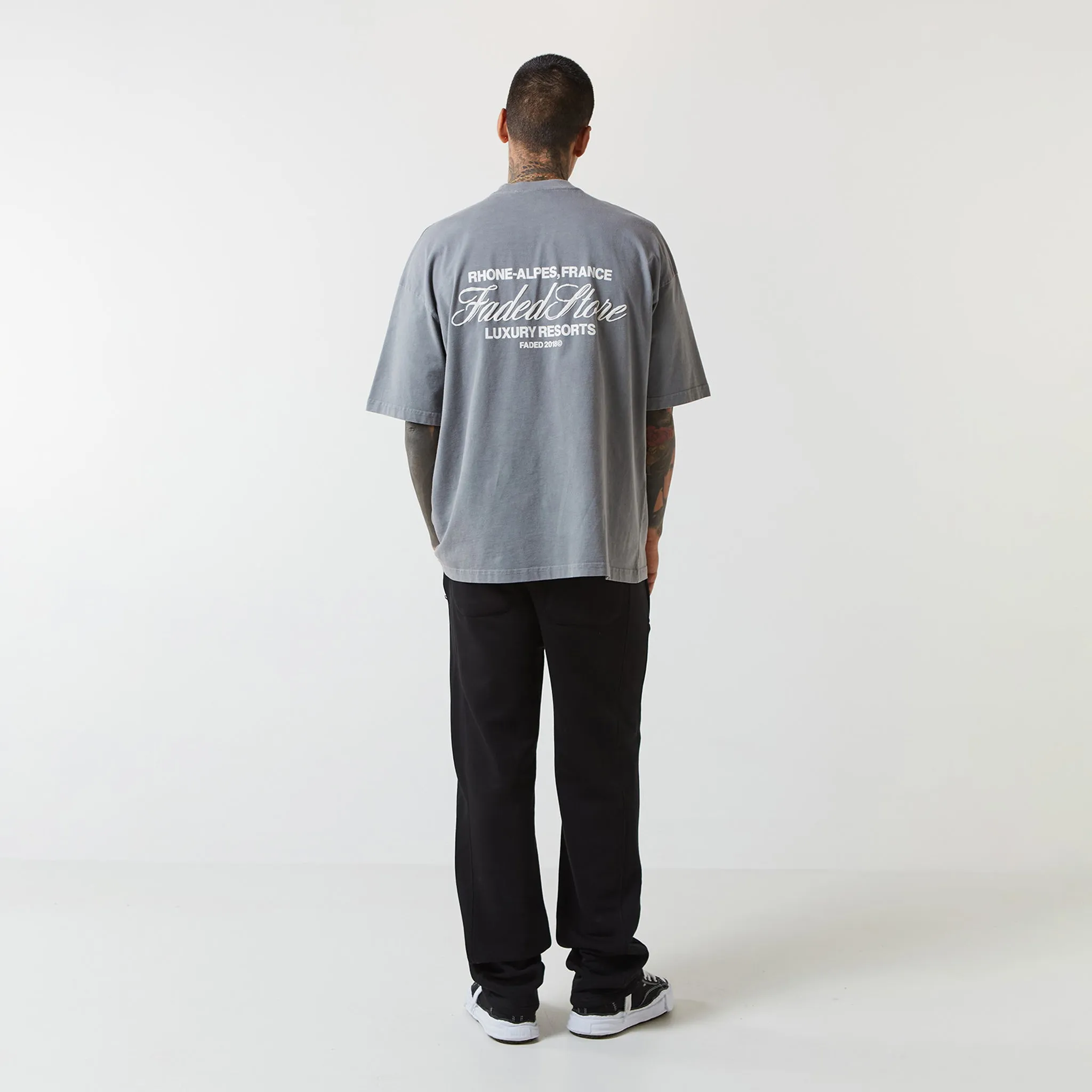 Alpes T-Shirt | Washed Mid Grey