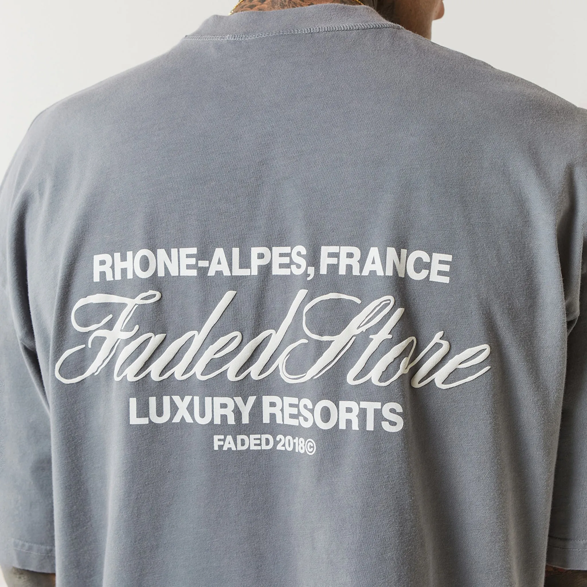 Alpes T-Shirt | Washed Mid Grey