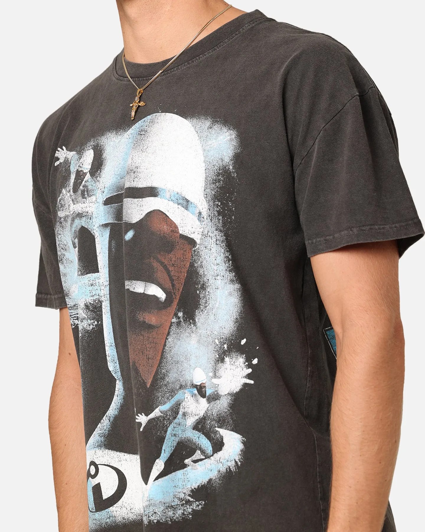 American Thrift X Pixar Frozone Heavyweight T-Shirt Black Wash