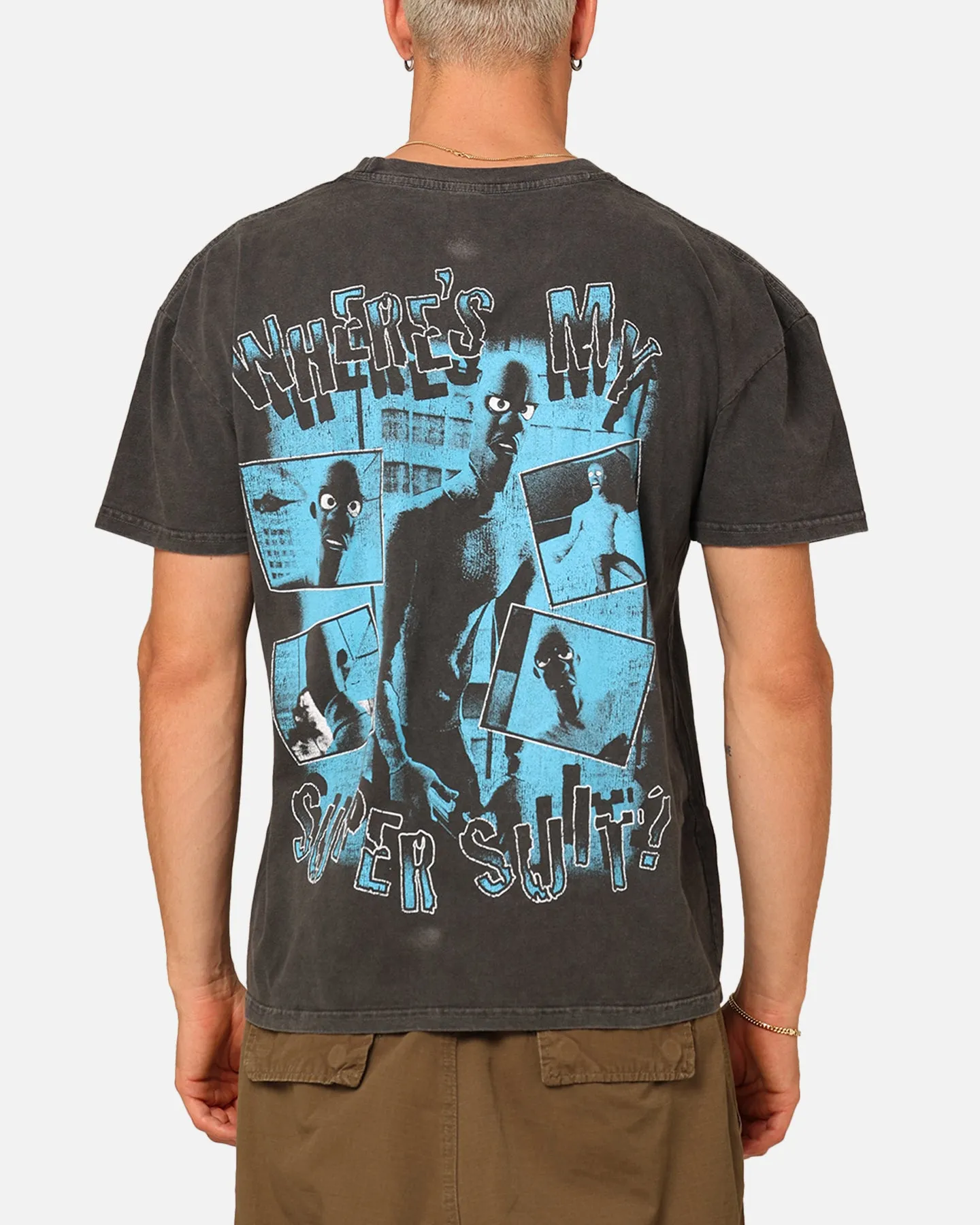 American Thrift X Pixar Frozone Heavyweight T-Shirt Black Wash