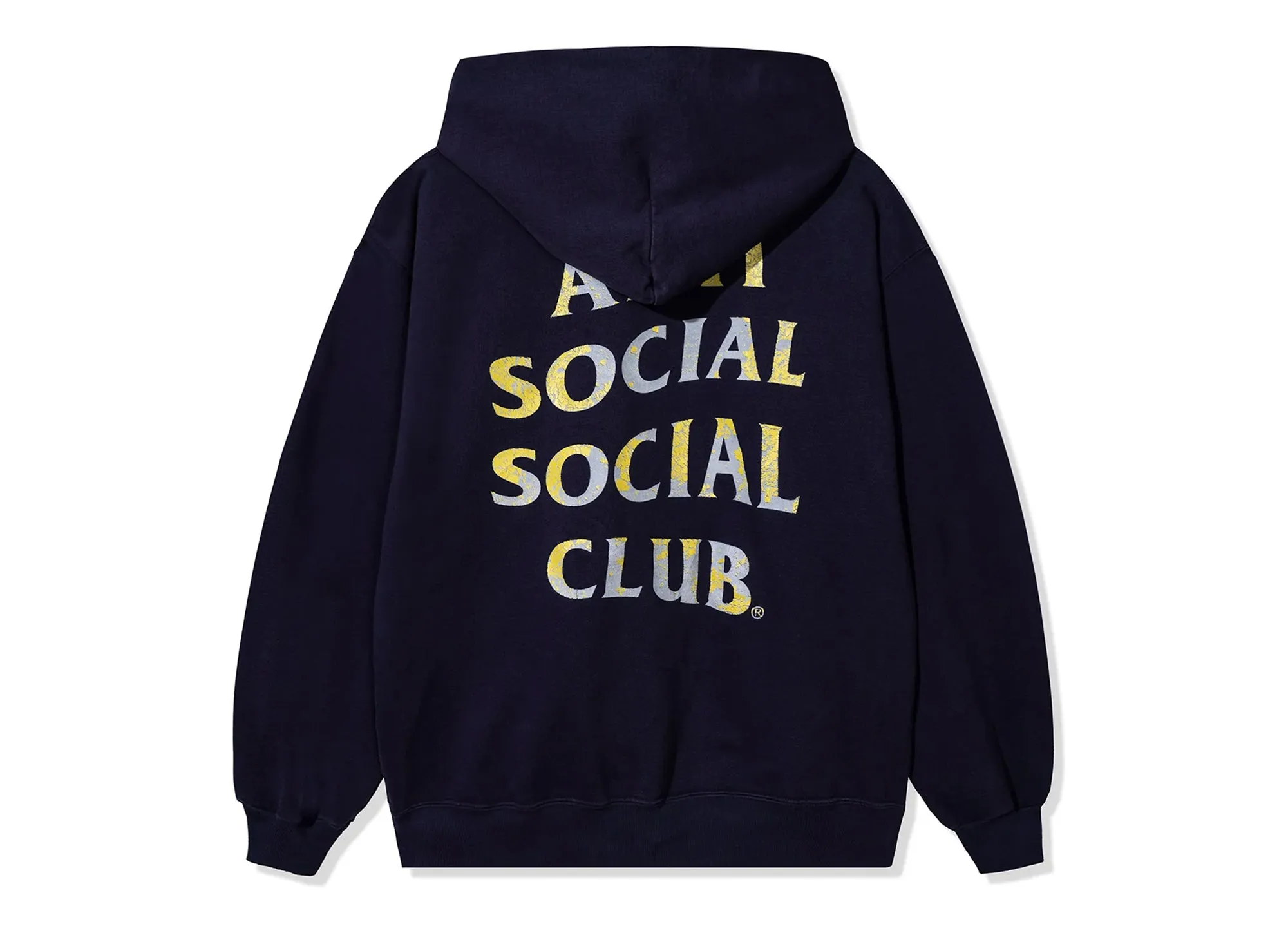 Anti Social Social Club Mind Game Weathered Hoodie in Vintage Black xld