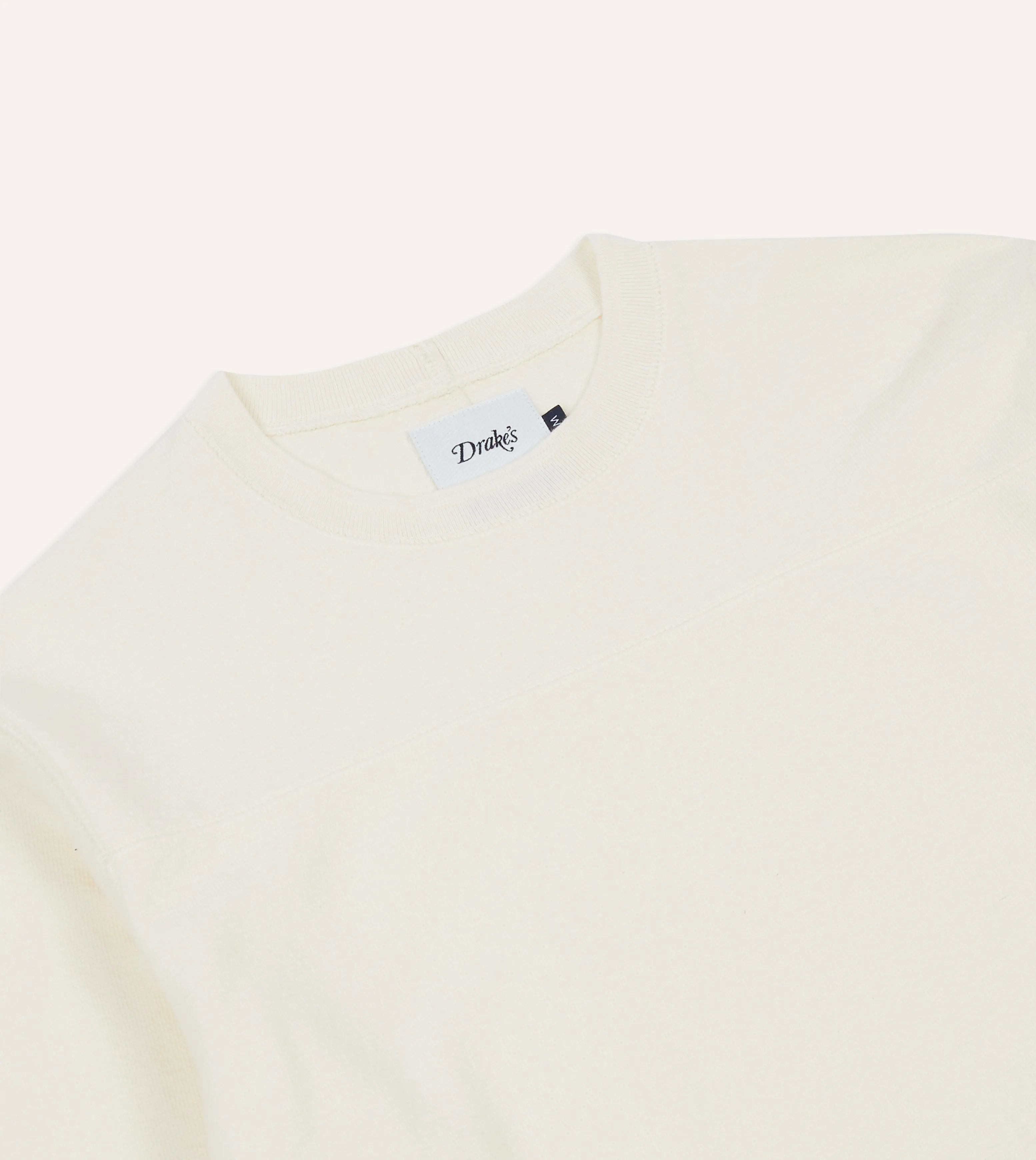 Antique White Panelled Cotton Training T-Shirt