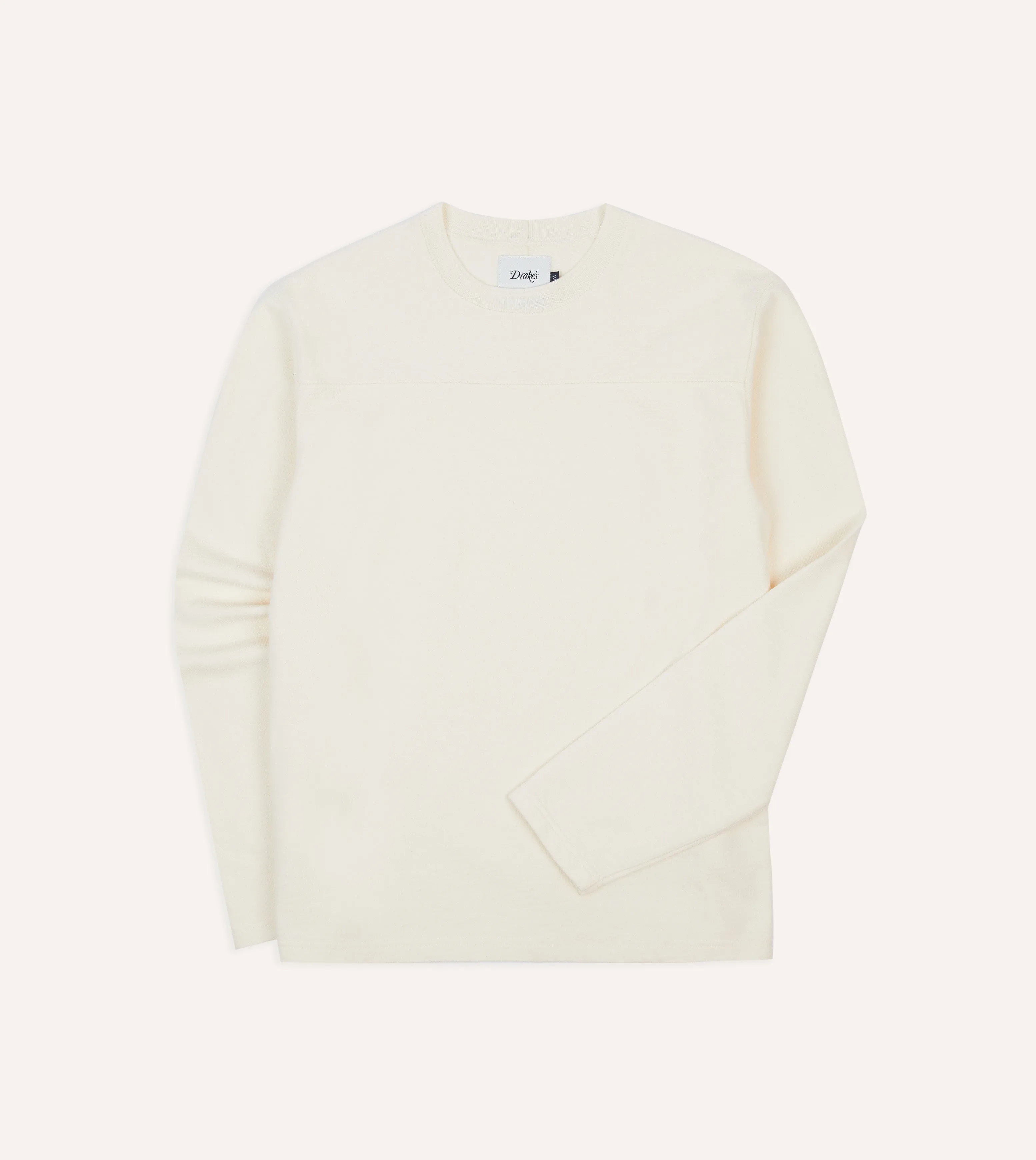 Antique White Panelled Cotton Training T-Shirt