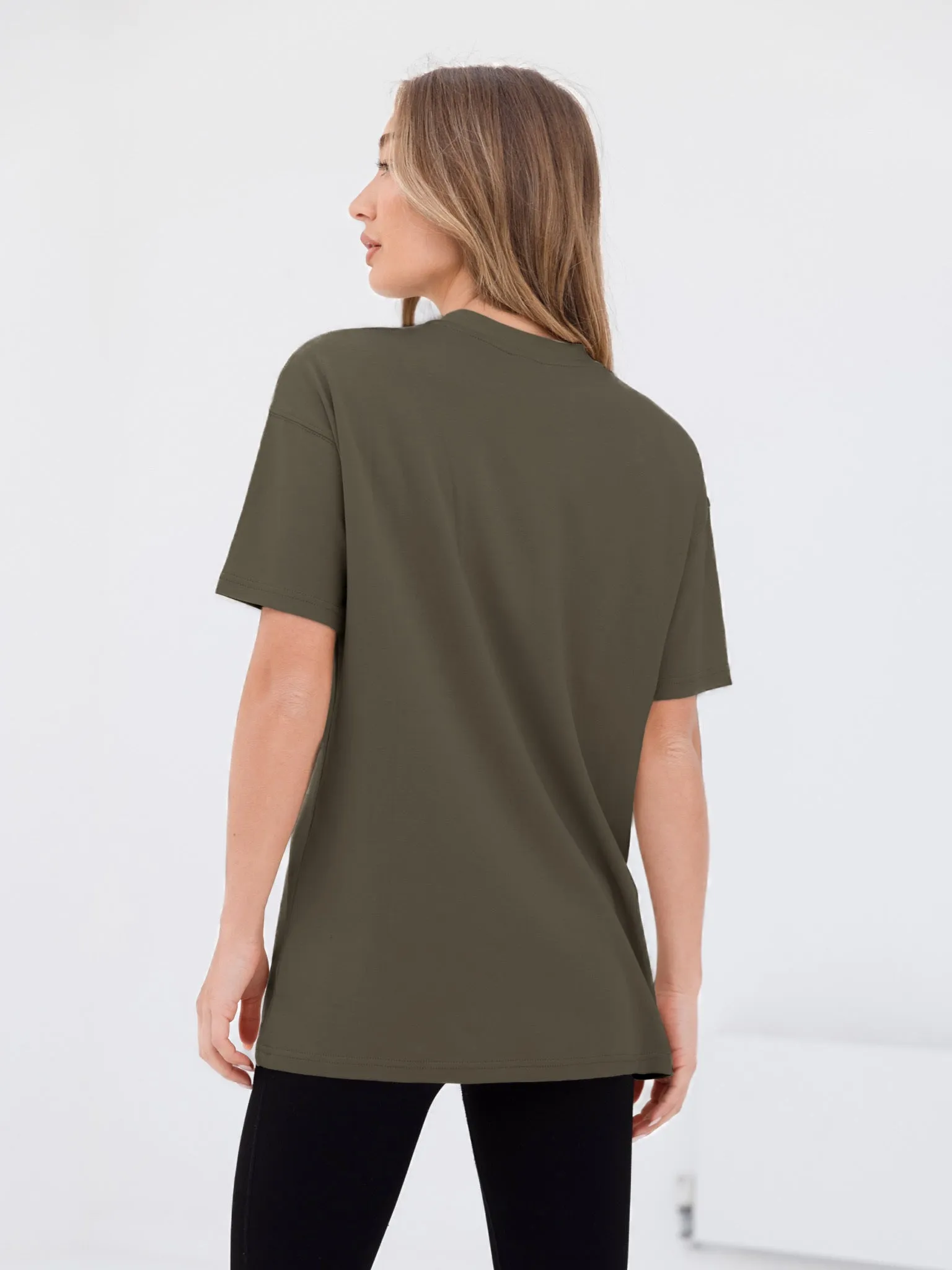 Apex Label Oversized T-Shirt - Safari Green