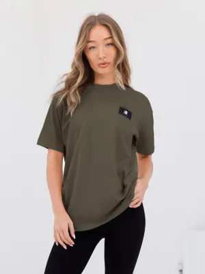 Apex Label Oversized T-Shirt - Safari Green