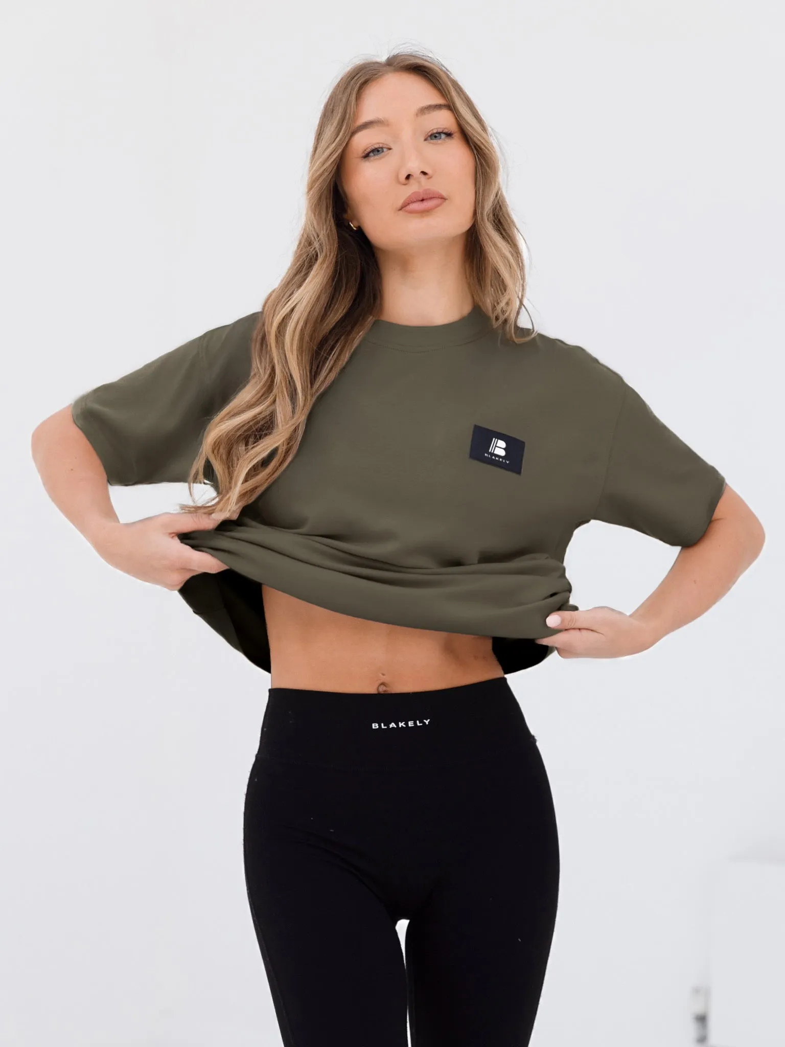 Apex Label Oversized T-Shirt - Safari Green