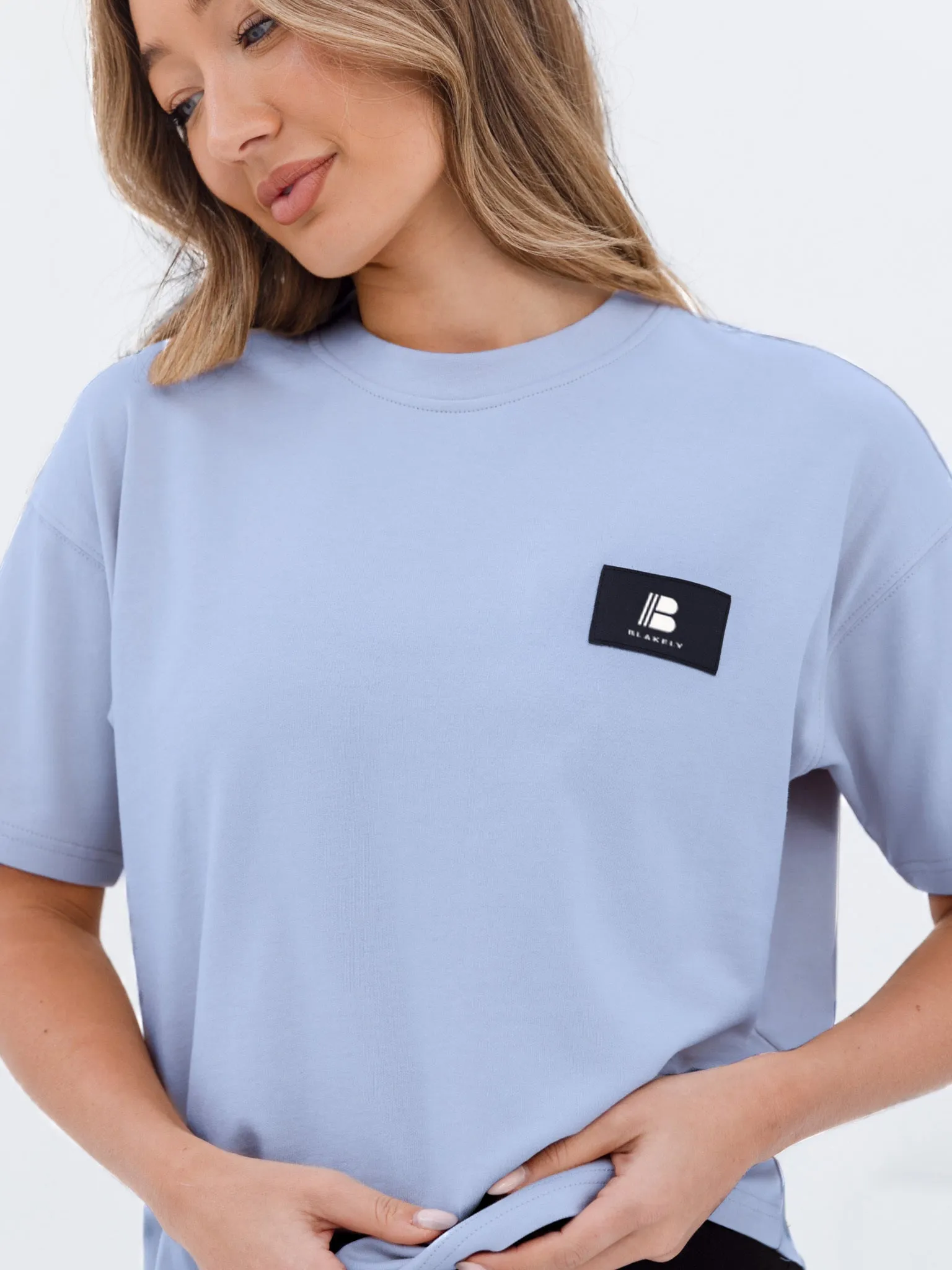 Apex Label Oversized T-Shirt - Sky Blue