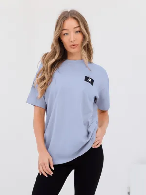 Apex Label Oversized T-Shirt - Sky Blue