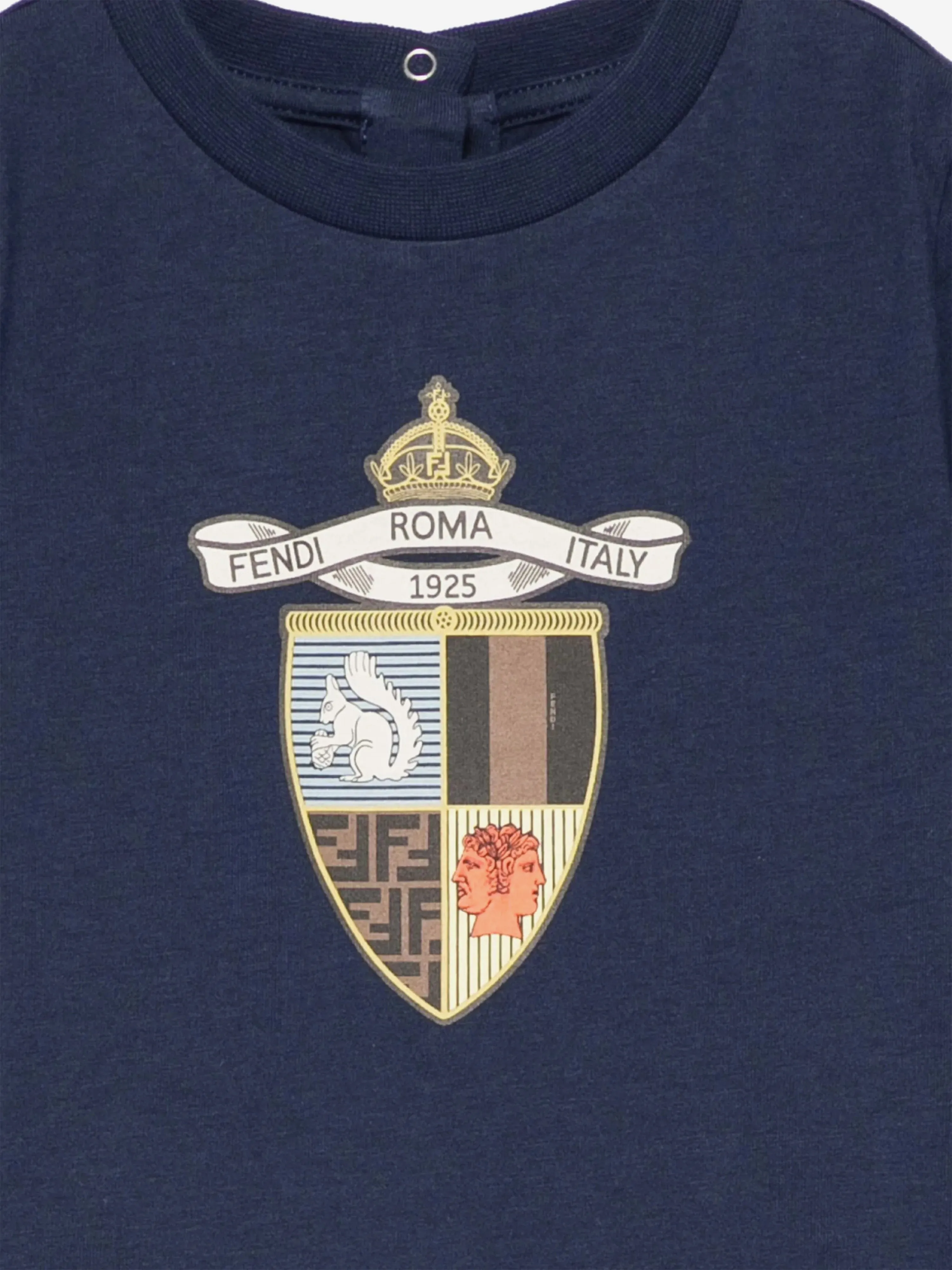 Baby Boys Shield T-Shirt in Navy