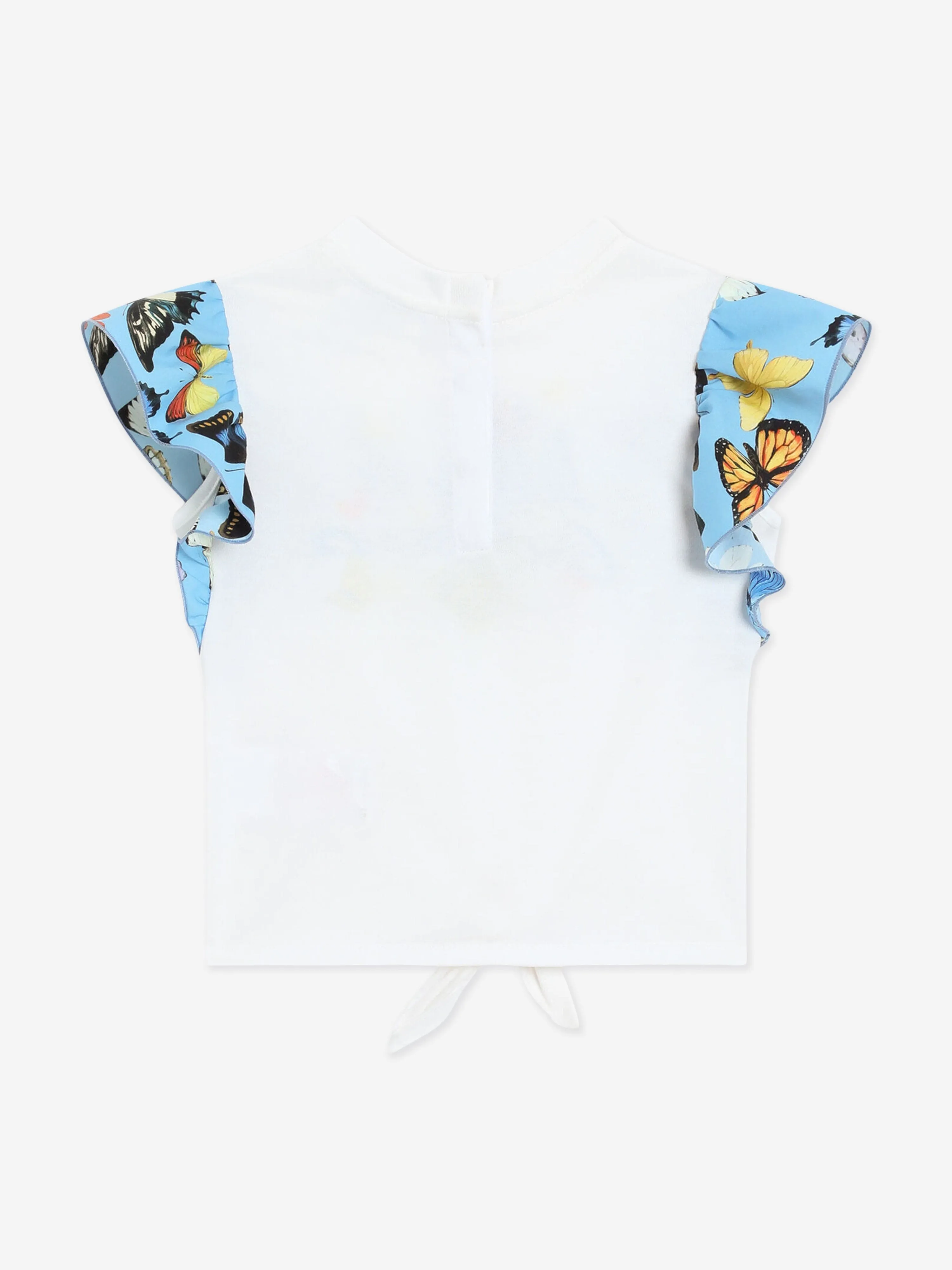 Baby Girls Butterfly T-Shirt in White