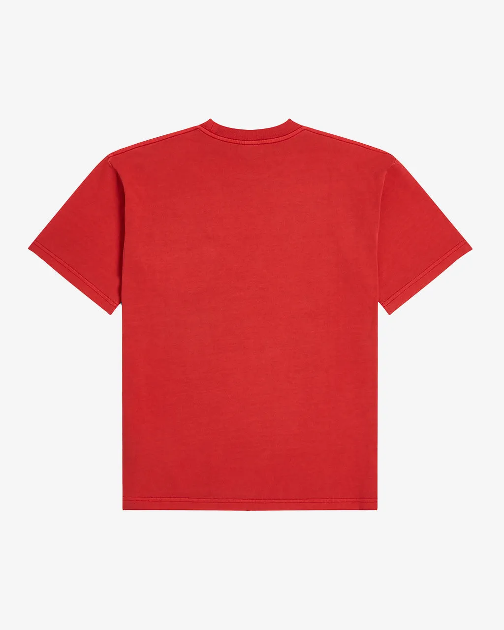 Basic Washed Pocket T-Shirt Haute Red