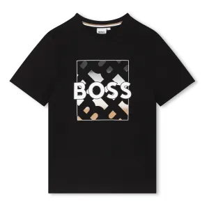Black Monogram Logo T-Shirt