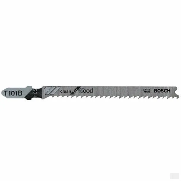 Bosch-5 pc. 4 In. 10 TPI Variable Pitch Clean for Wood T-Shank Jig Saw Blades