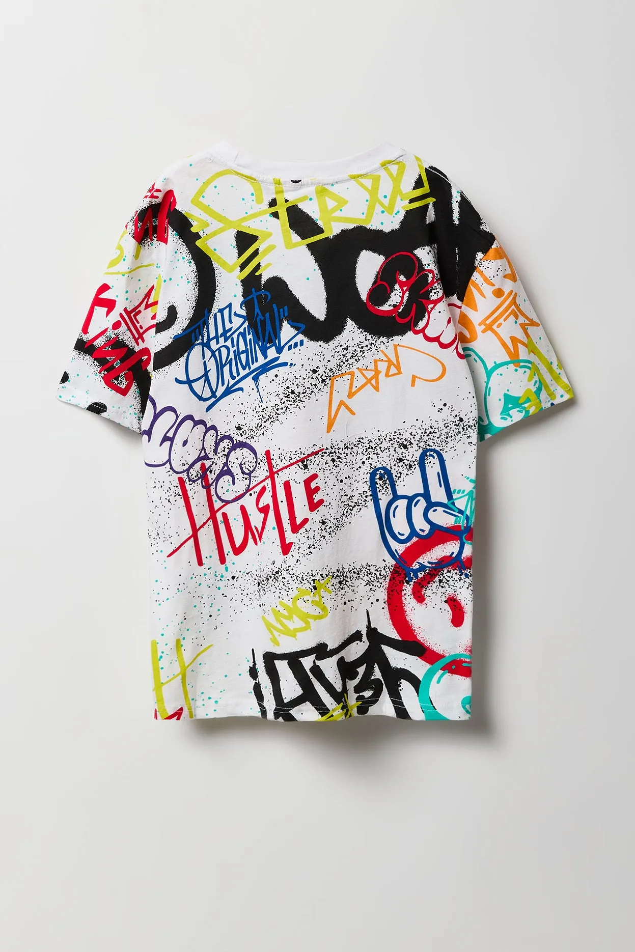 Boys Graffiti Printed T-Shirt