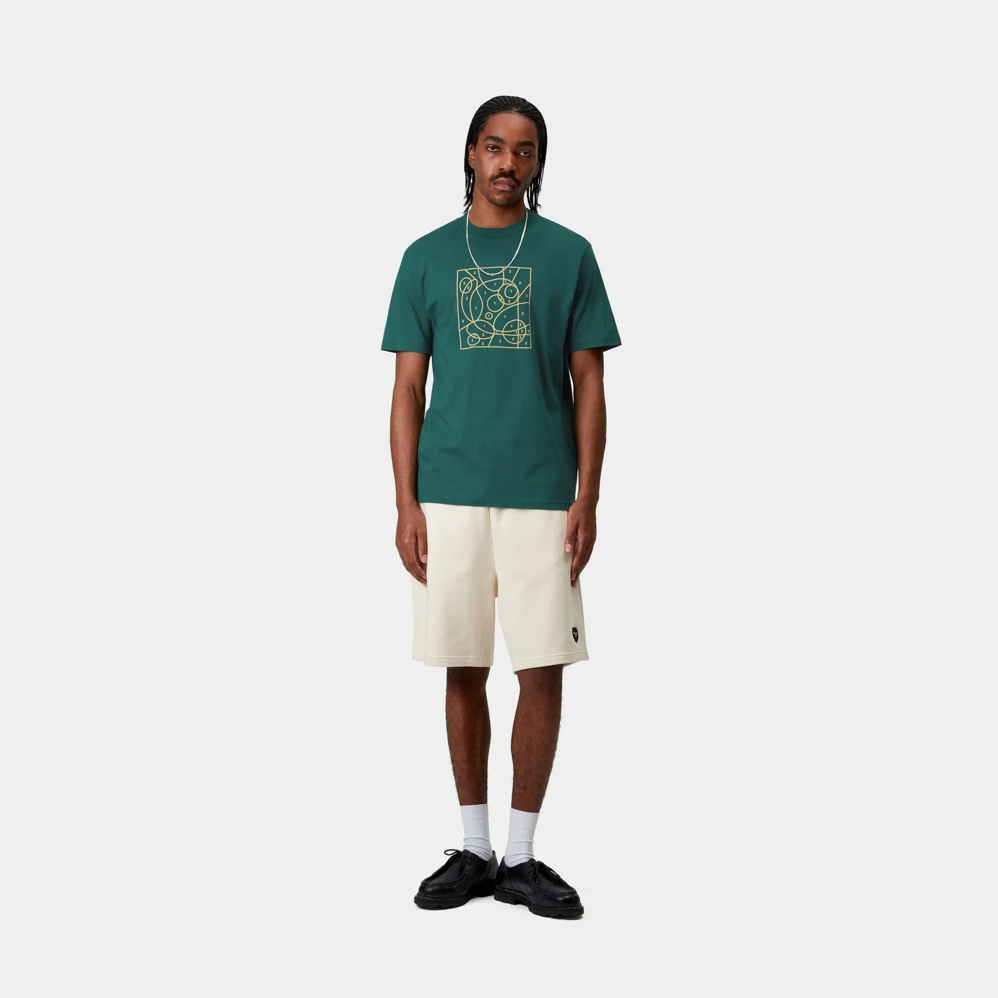 By The Numbers T-Shirt | Rainforest / Air Yellow