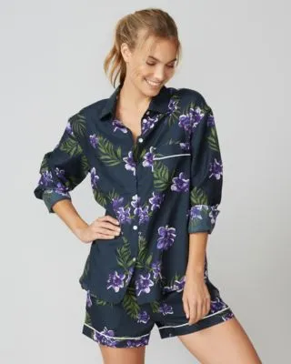 Calycanthus Silk Cotton Pyjama Shirt