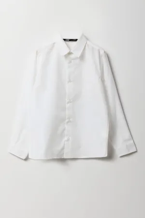Chemise habillée en popeline pour garçon