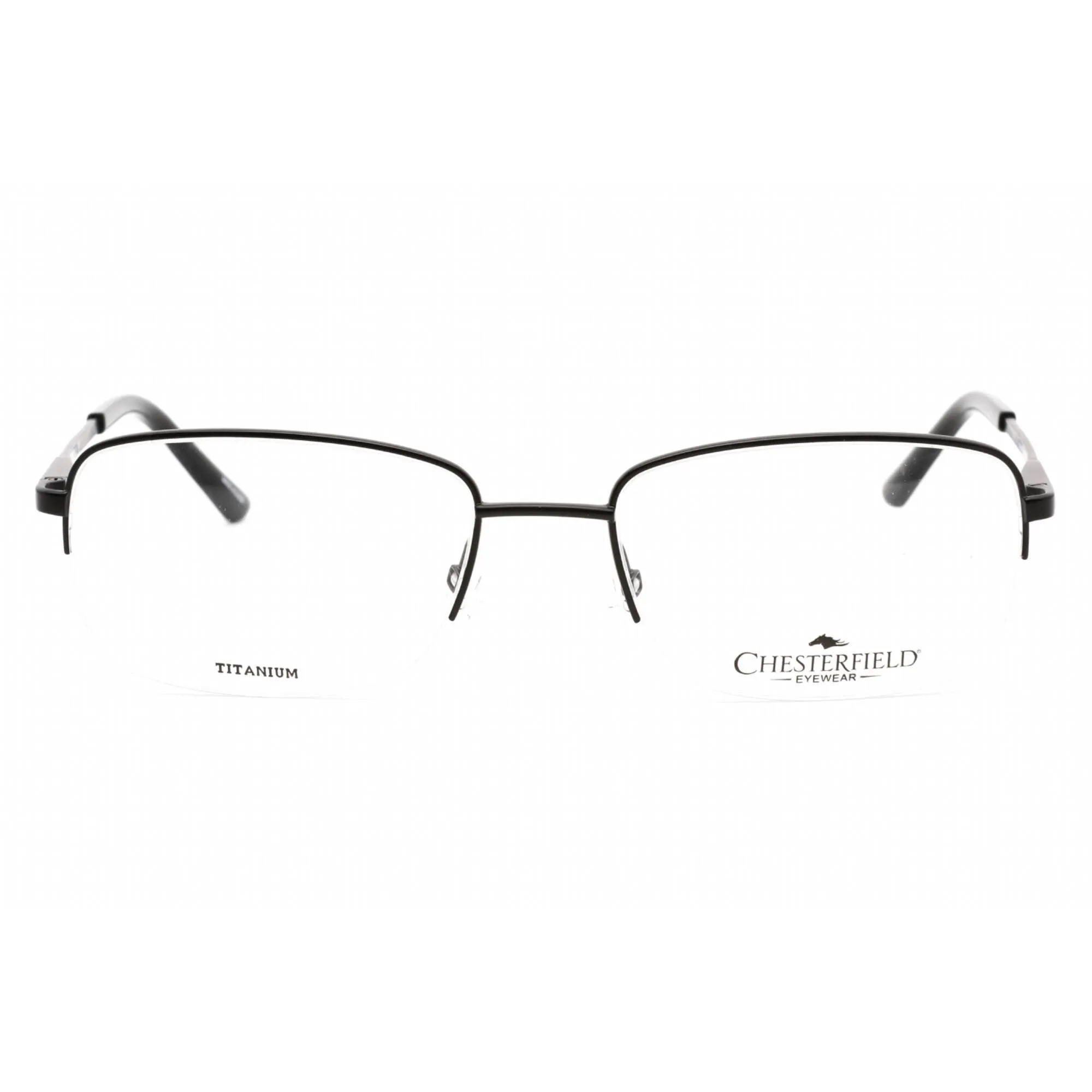 Chesterfield Men's Eyeglasses - Matte Black Rectangular Metal Frame | CH 891/T 0003 00
