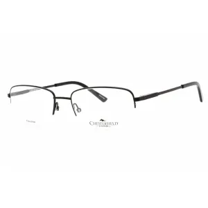 Chesterfield Men's Eyeglasses - Matte Black Rectangular Metal Frame | CH 891/T 0003 00