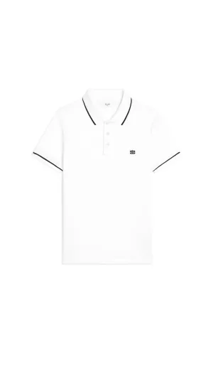 Classic Polo Shirt in Cotton Piqué - White