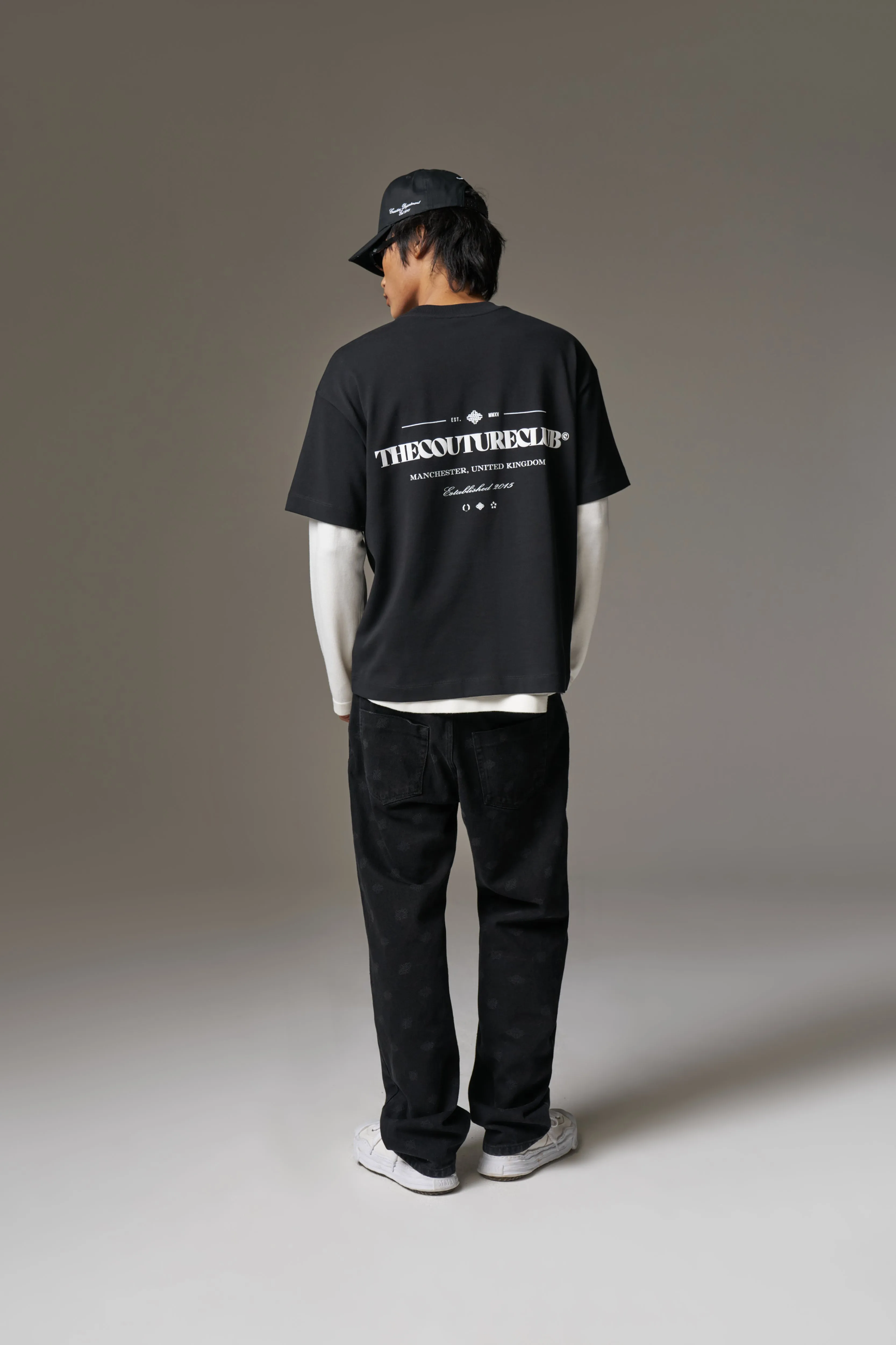 COPYRIGHT MULTI GRAPHIC T-SHIRT - BLACK