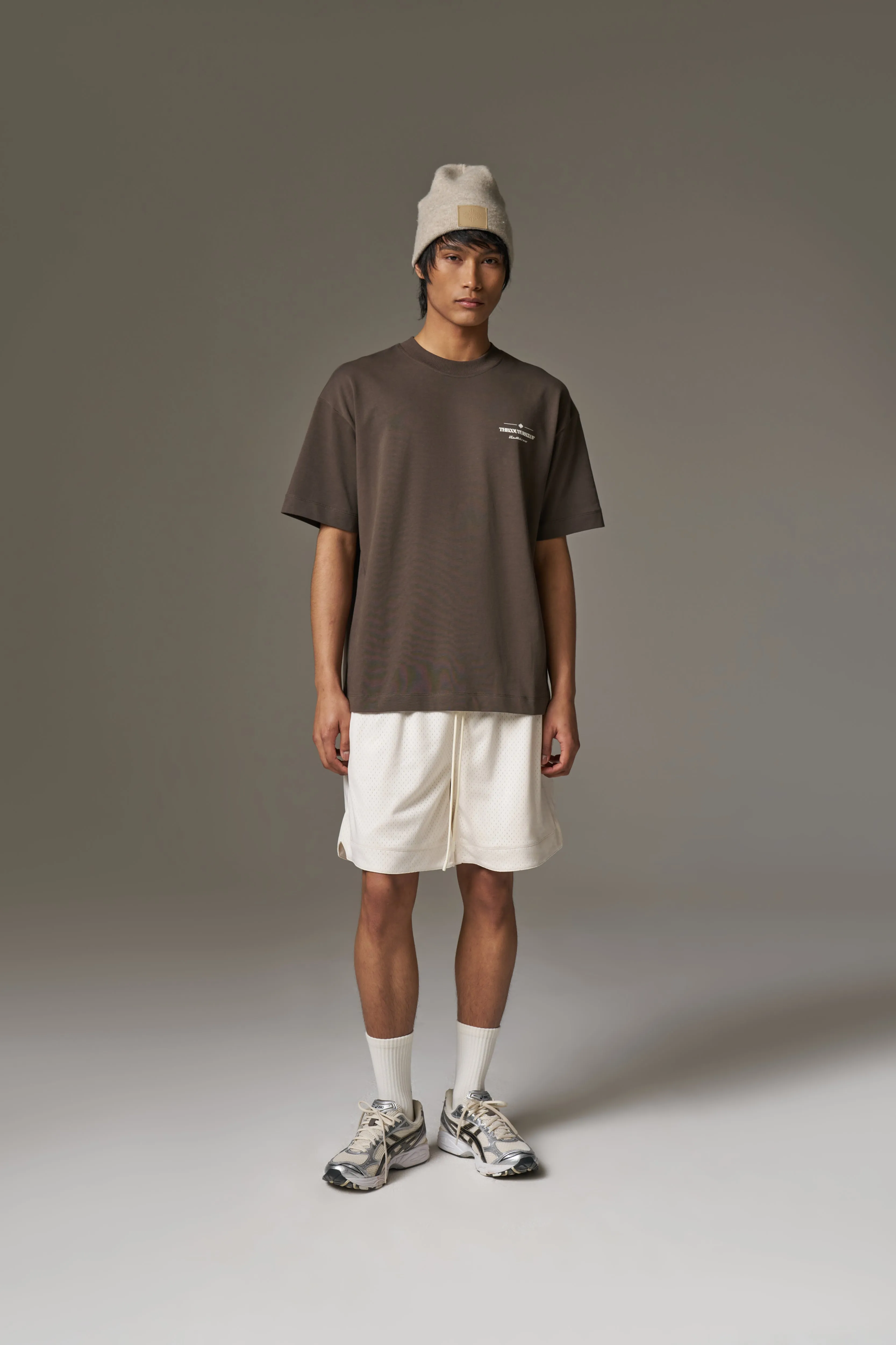 COPYRIGHT MULTI GRAPHIC T-SHIRT - BROWN