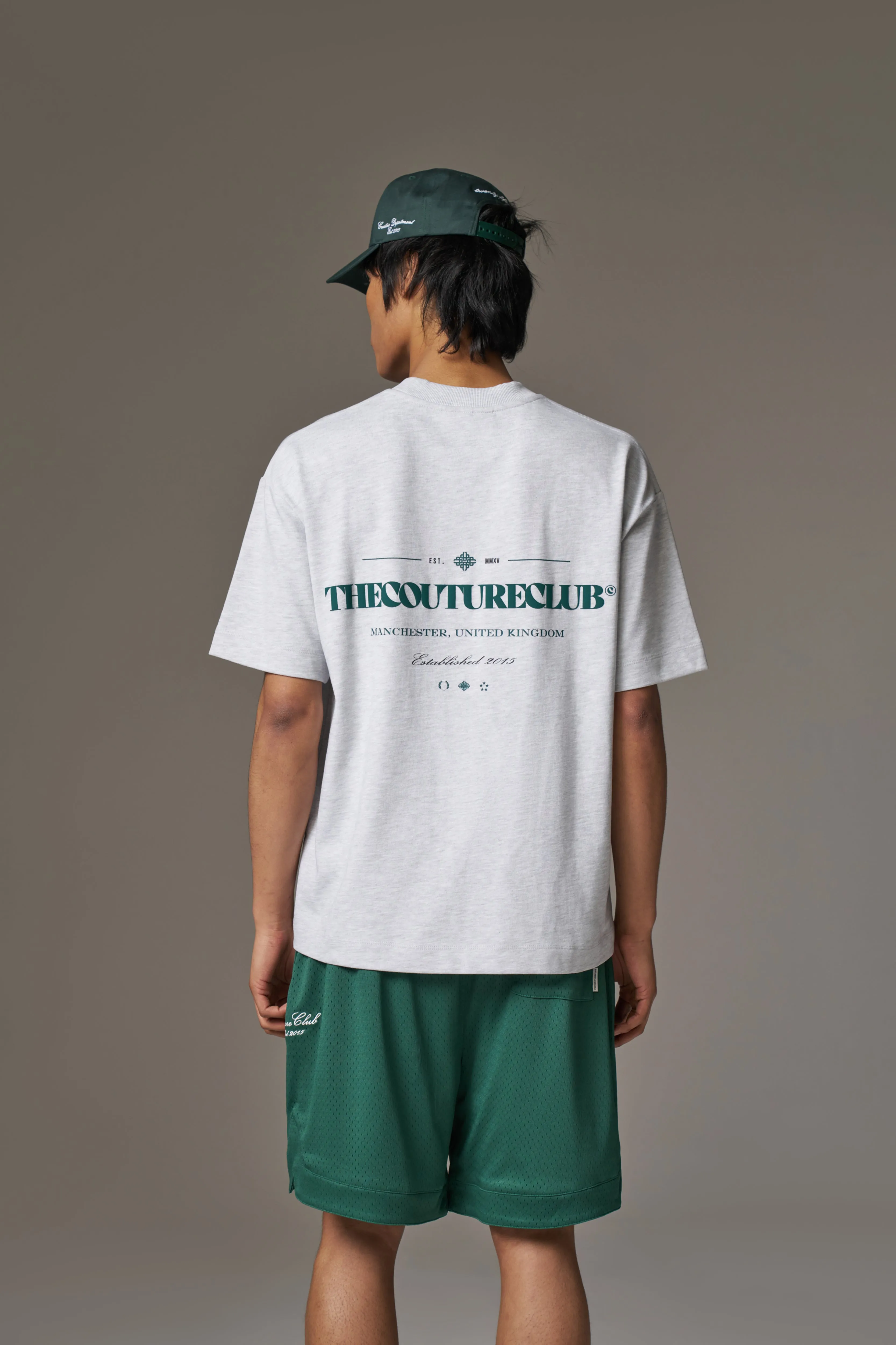 COPYRIGHT MULTI GRAPHIC T-SHIRT - GREY MARL