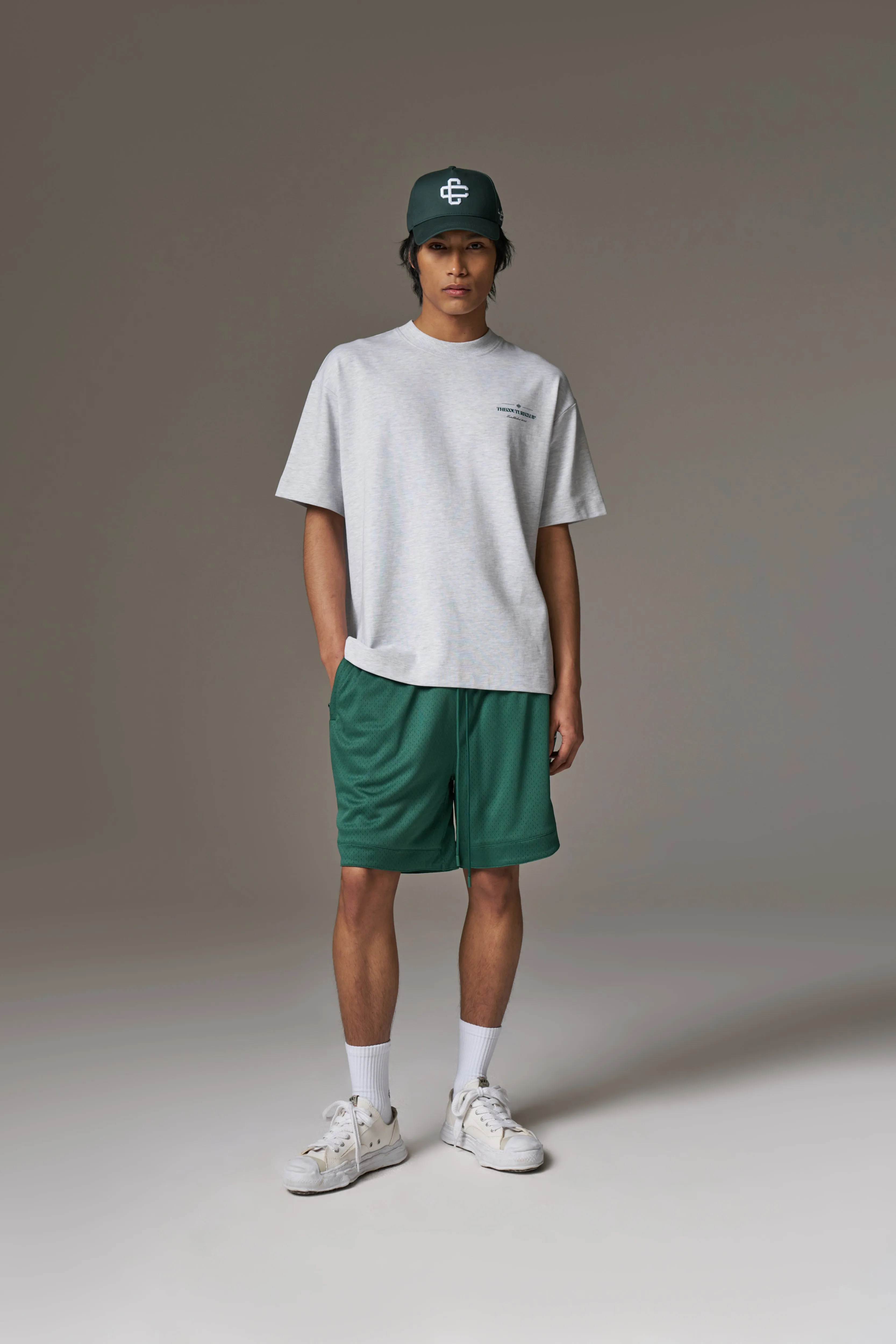 COPYRIGHT MULTI GRAPHIC T-SHIRT - GREY MARL