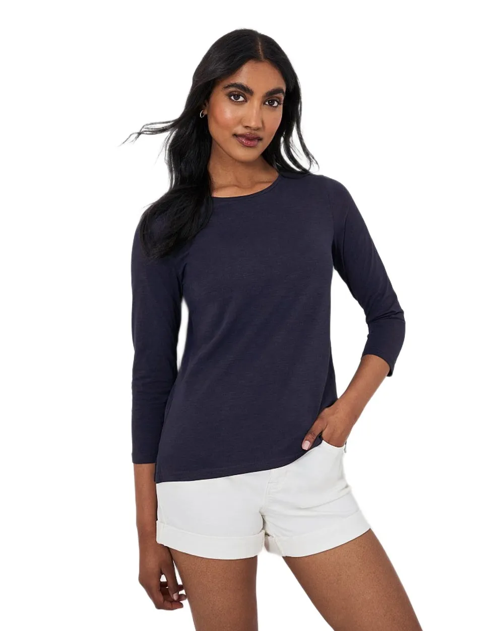 Crew Clothing Womens Perfect Slub Crew Neck T-Shirt