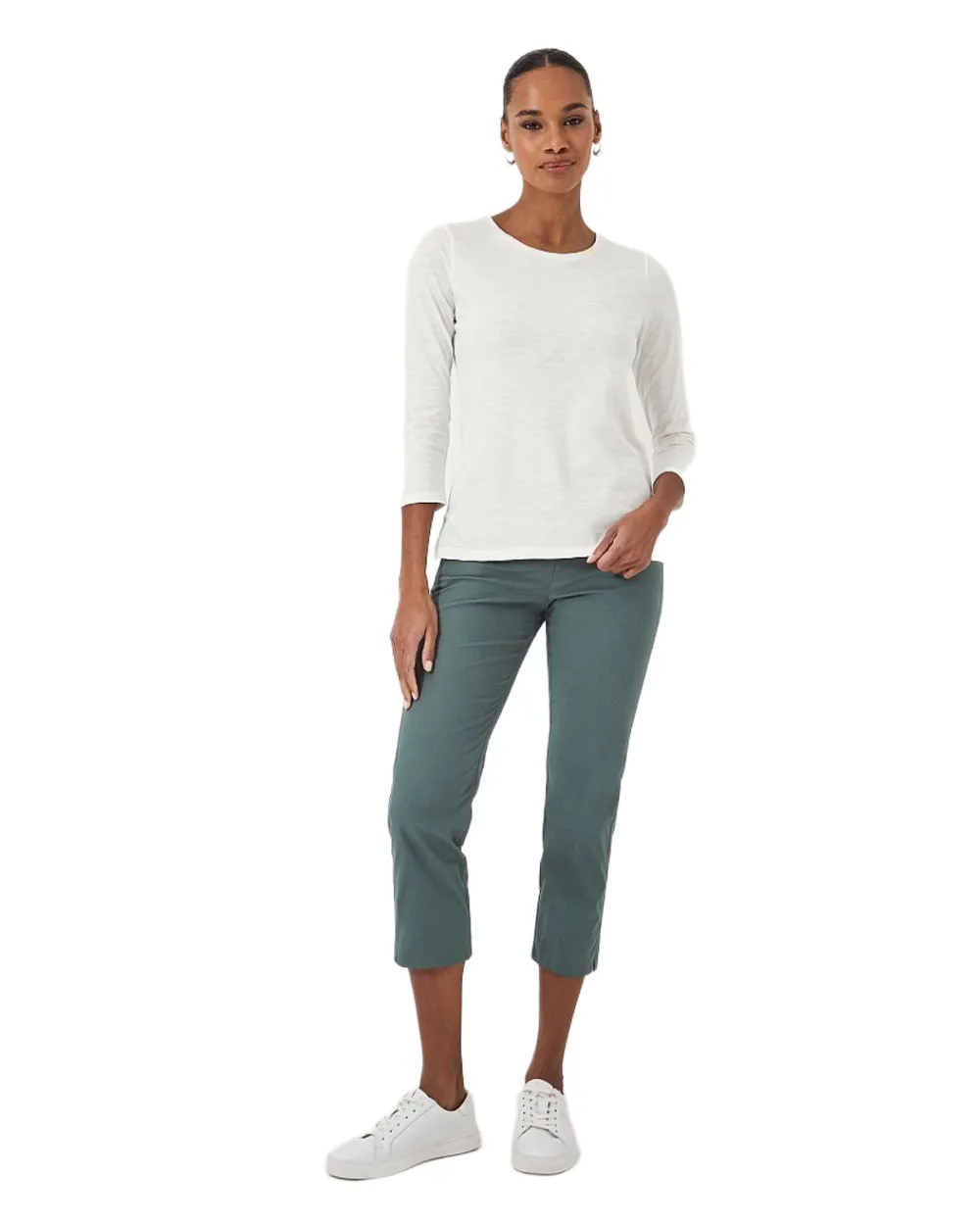 Crew Clothing Womens Perfect Slub Crew Neck T-Shirt