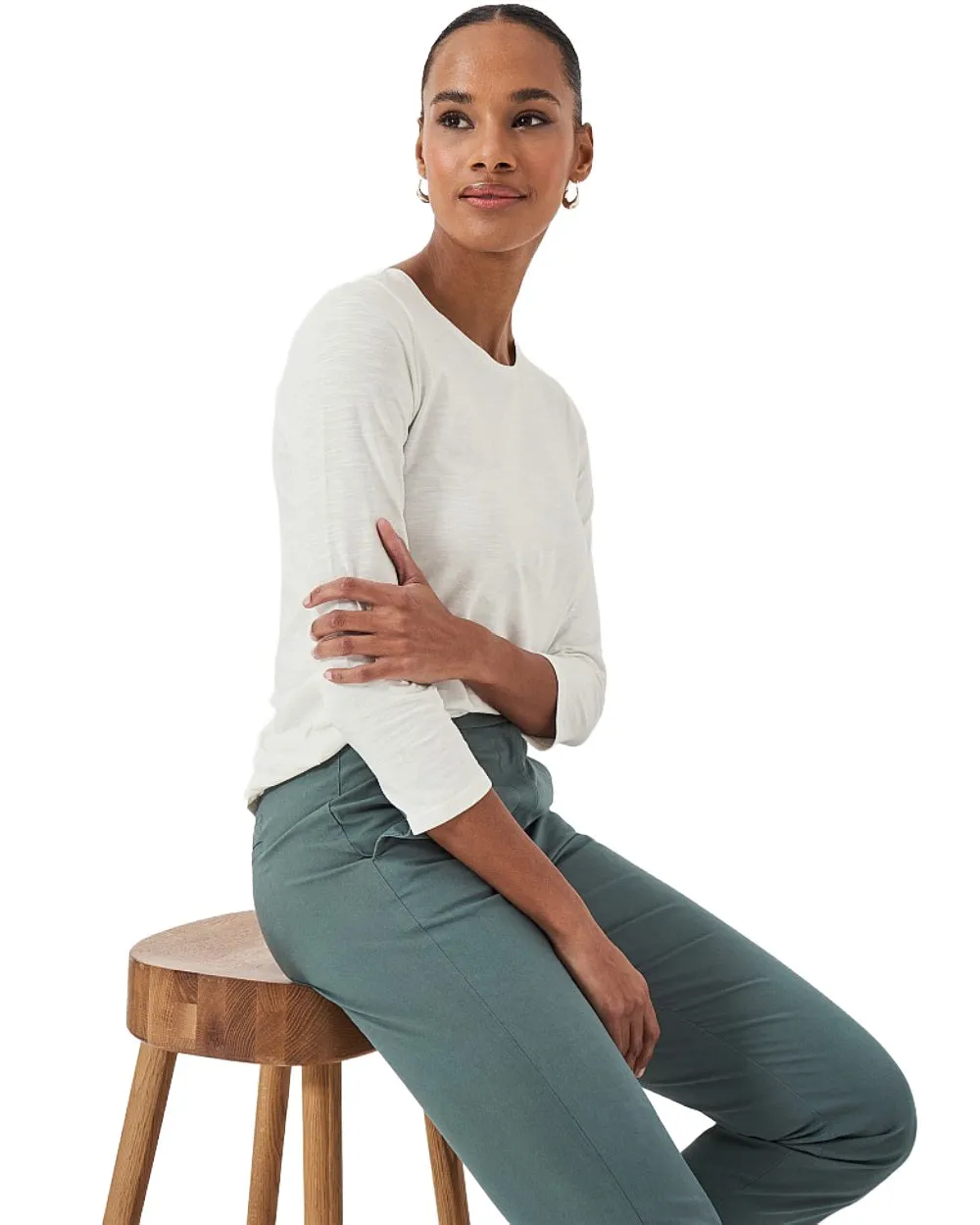 Crew Clothing Womens Perfect Slub Crew Neck T-Shirt