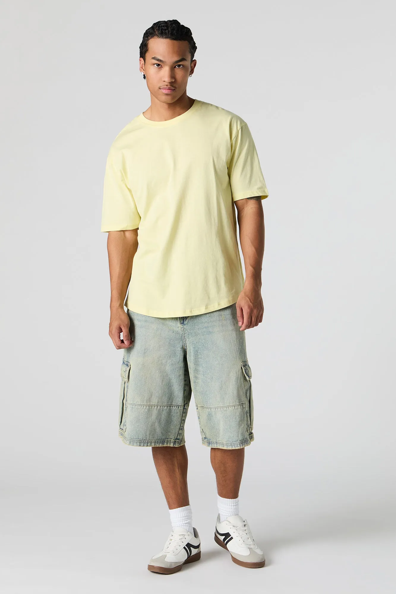 Curved Hem T-Shirt