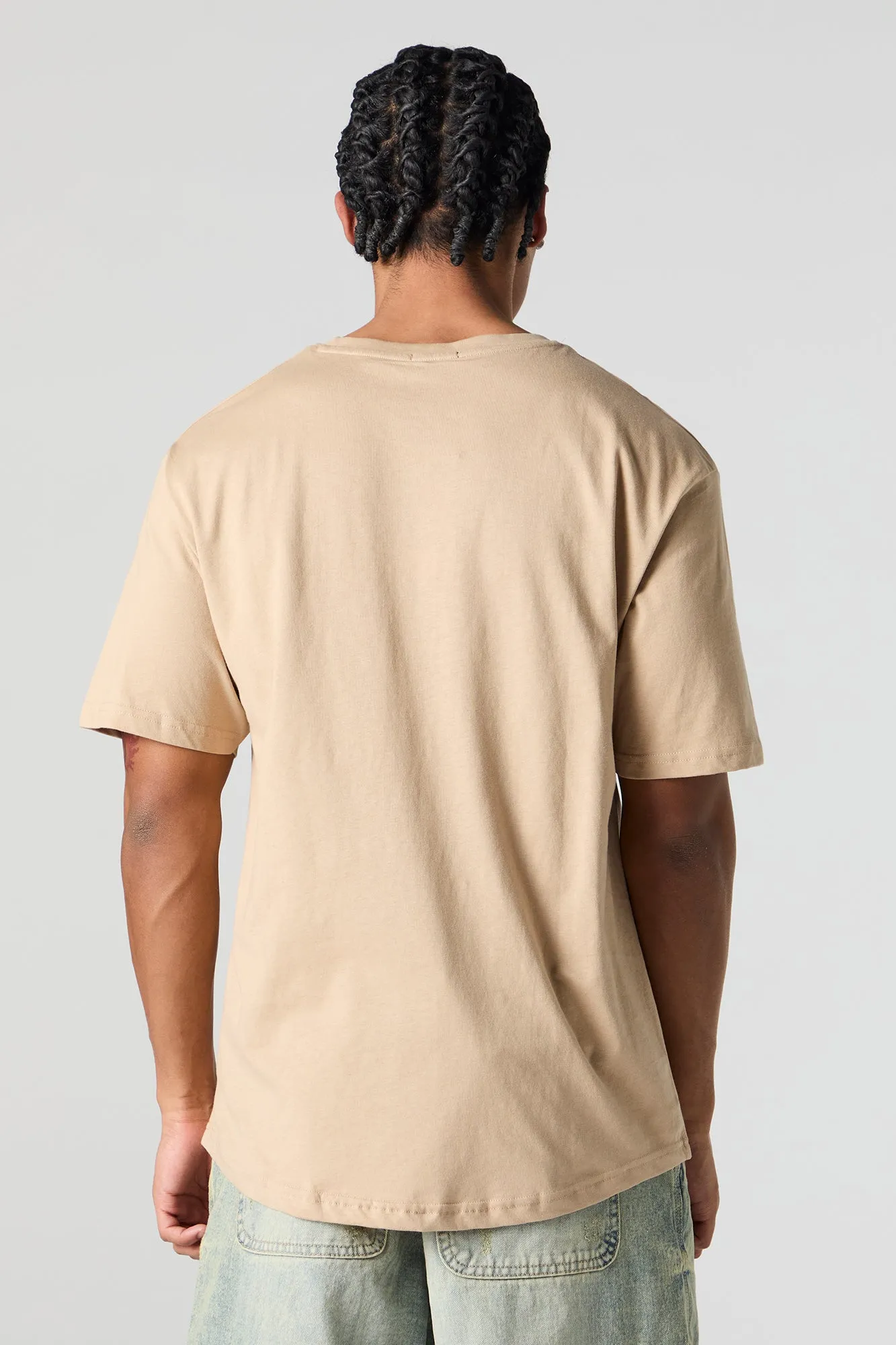 Curved Hem T-Shirt