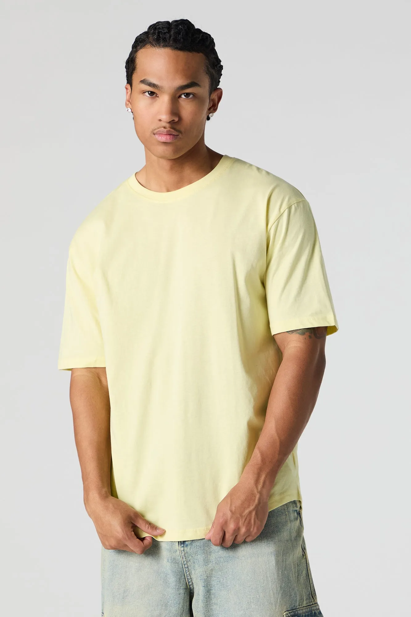 Curved Hem T-Shirt