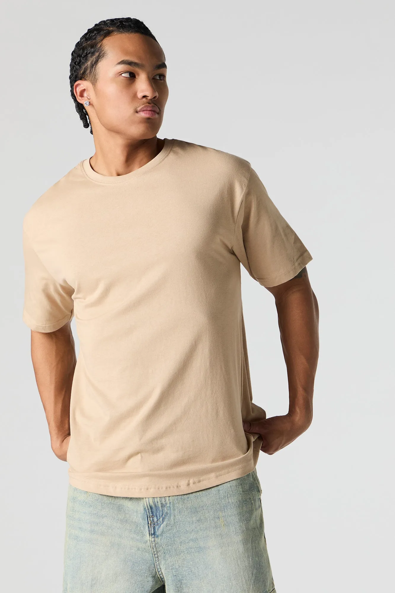 Curved Hem T-Shirt
