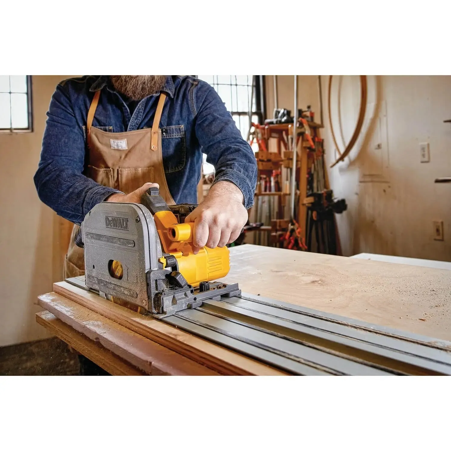 DEWALT DCS520T1-Flexvolt 60V Max Circular Saw, 6-1/2-Inch, Cordless Tracksaw Kit