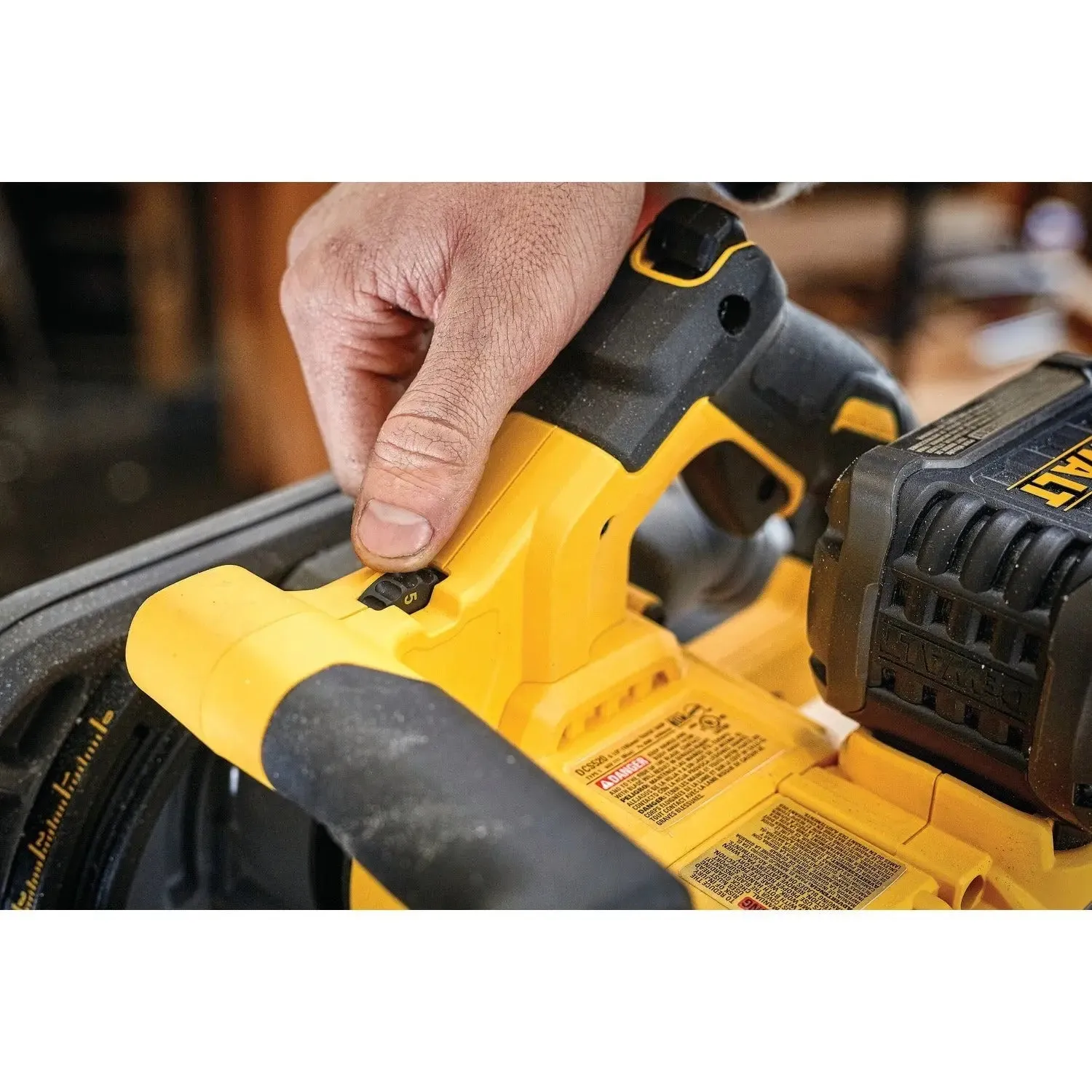DEWALT DCS520T1-Flexvolt 60V Max Circular Saw, 6-1/2-Inch, Cordless Tracksaw Kit