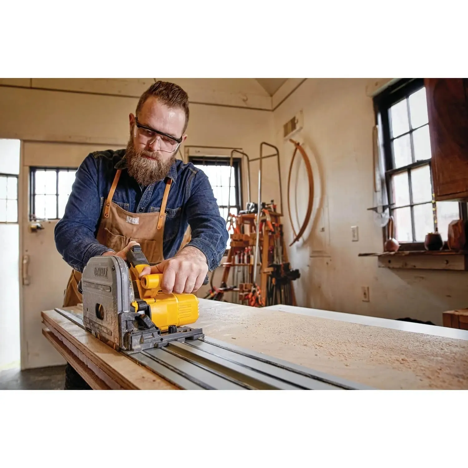 DEWALT DCS520T1-Flexvolt 60V Max Circular Saw, 6-1/2-Inch, Cordless Tracksaw Kit