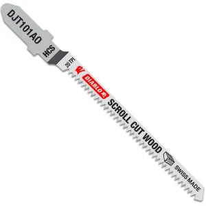 Diablo DJT101AO5 - 3-1/4 in. 20 TPI High Carbon Steel T-Shank Jig Saw Blades for Scroll Cuts in Wood- 5-Pack