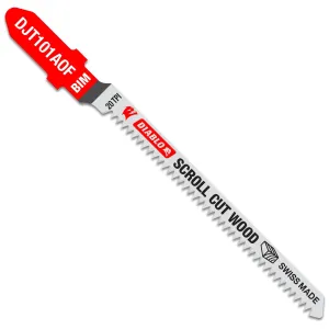 Diablo DJT101AOF5 - 3-1/4 in. 20 TPI Bi-Metal T-Shank Jig Saw Blades for Scroll Cuts in Wood- 5-Pack